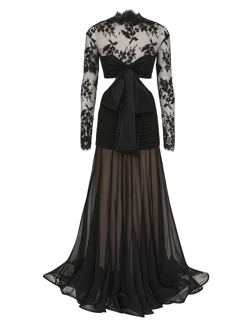 Zimmermann oc11z0725 Illustration Flounce Gown in Black Size L / US 10 / IT 46 - 1 Thumbnail