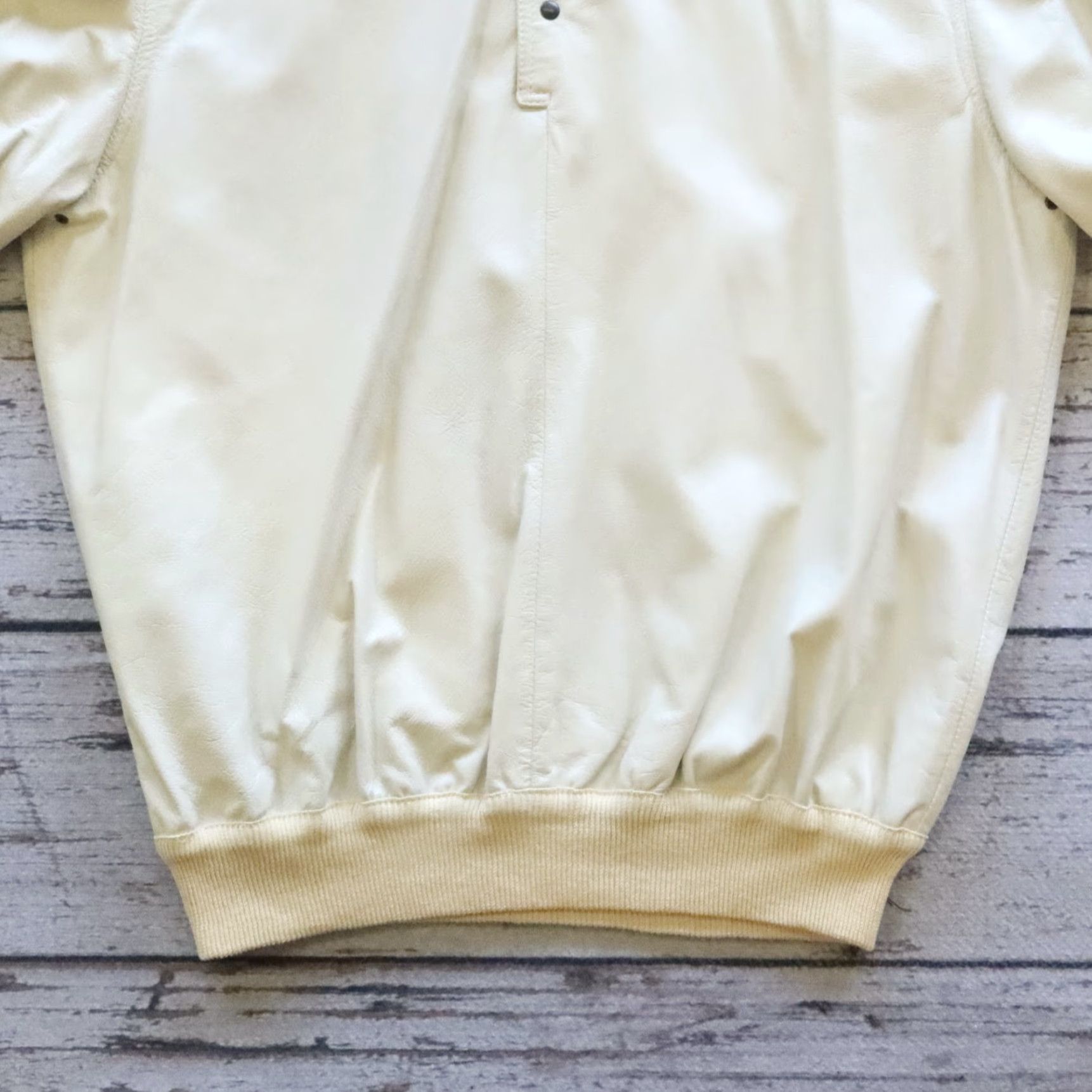 Bally VINTAGE Bally Of Switzerland Leather Shirt Made in Italy - Size M - Ivory - Polo - Men Size US M / EU 48-50 / 2 - 3 Thumbnail