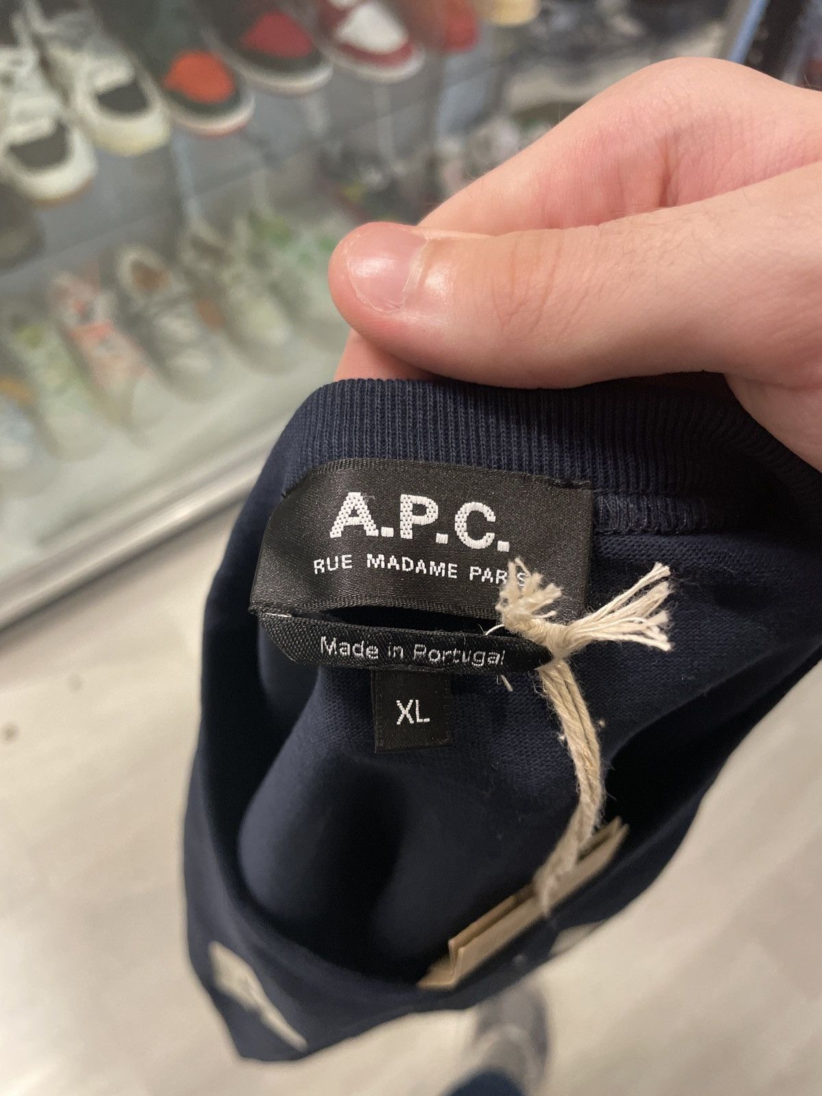 A.P.C. A.P.C. Logo T-Shirt Navy XL Size US XL / EU 56 / 4 - 3 Thumbnail