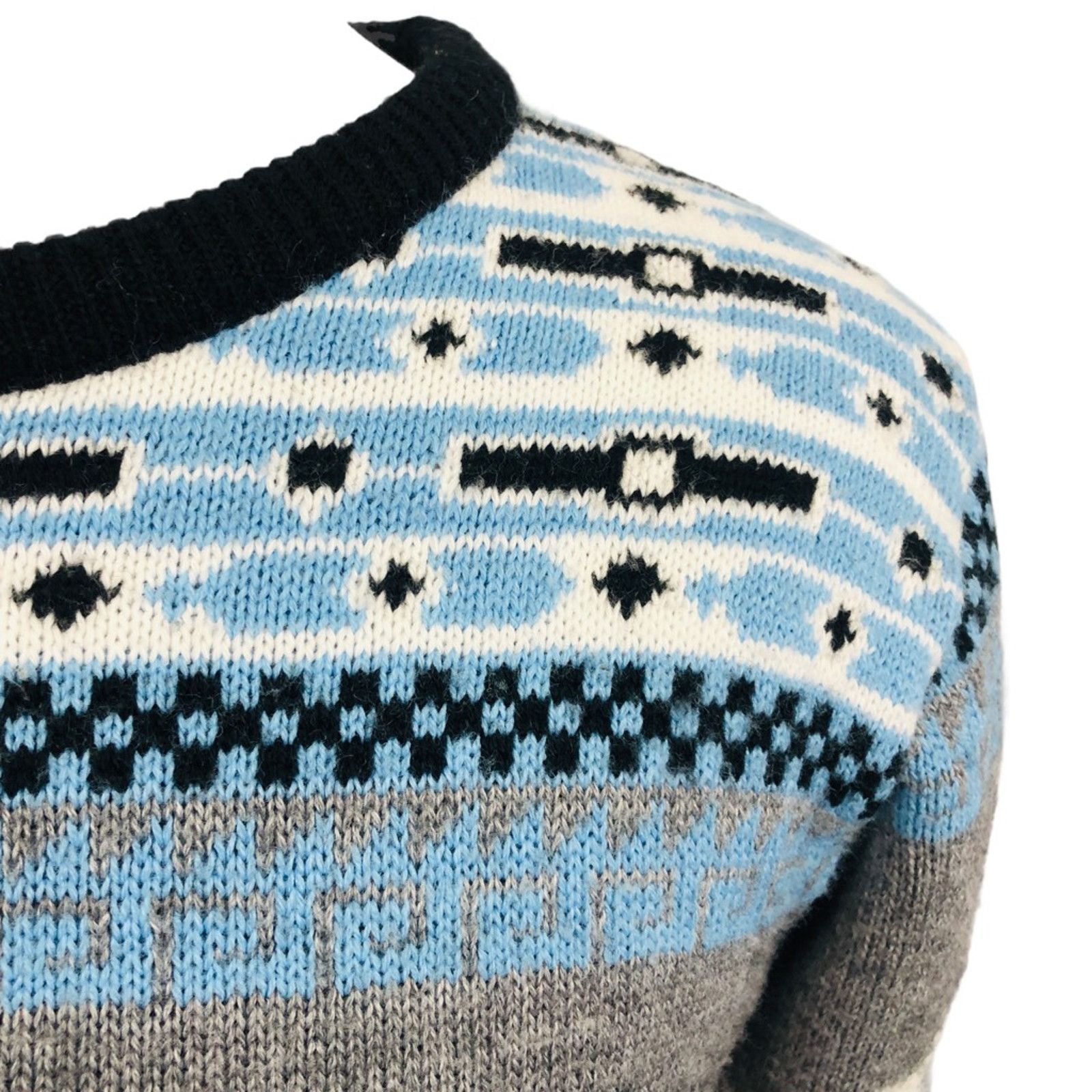 The Unbranded Brand Vanguard Sweater Gray Aztec Wool Blend Ribbed Australia S Size US S / EU 44-46 / 1 - 3 Thumbnail