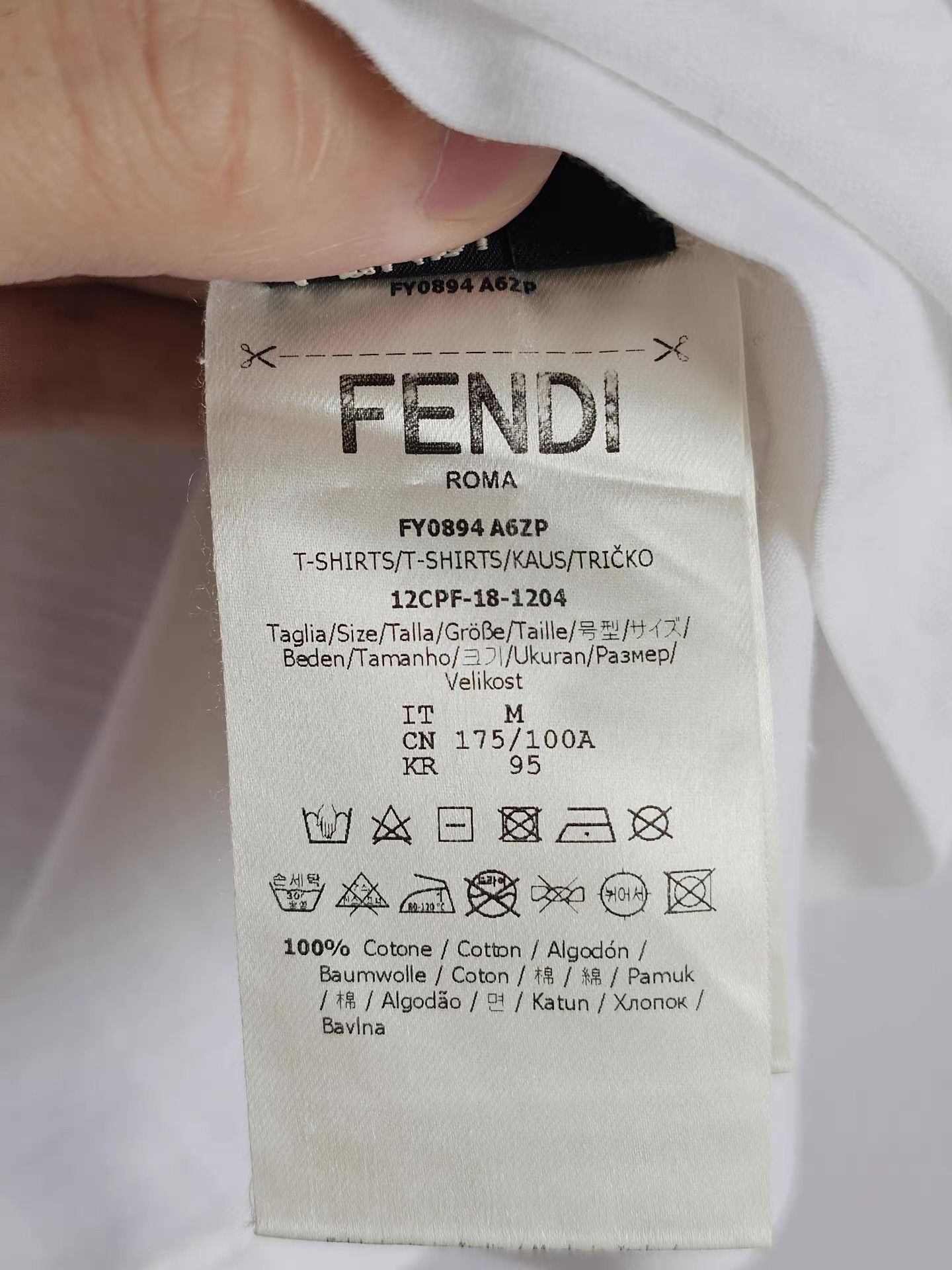 Fendi Fendi poker short-sleeve T-shirt, Size US M / EU 48-50 / 2 - 7 Thumbnail
