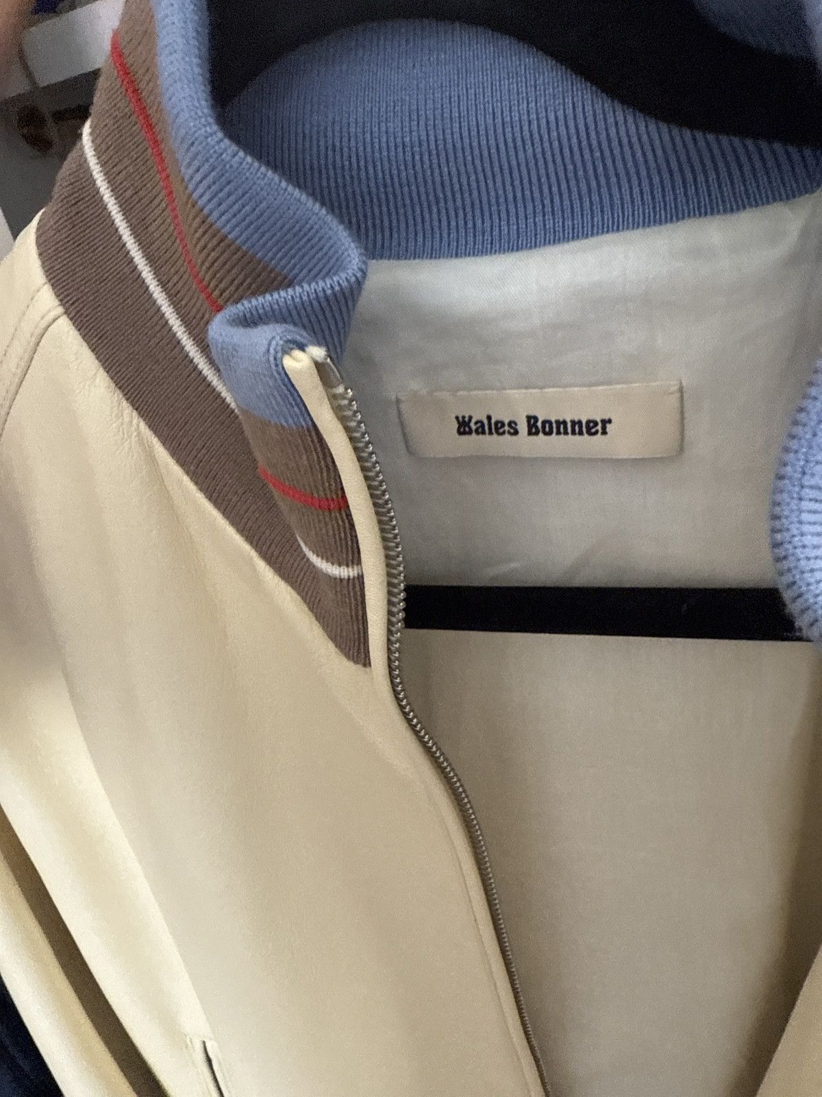 Wales Bonner Wales Bonner Lambskin SAMPLE Bomber Size US M / EU 48-50 / 2 - 8 Thumbnail