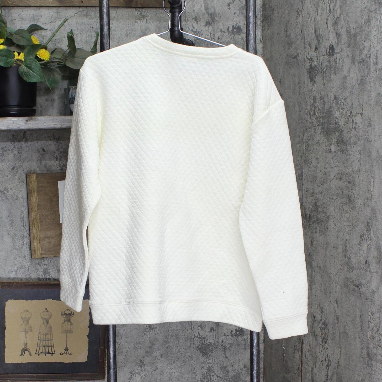 Champion Champion State Embroidered Quilted Sweatshirt Off White M Size M / US 6-8 / IT 42-44 - 2 Thumbnail