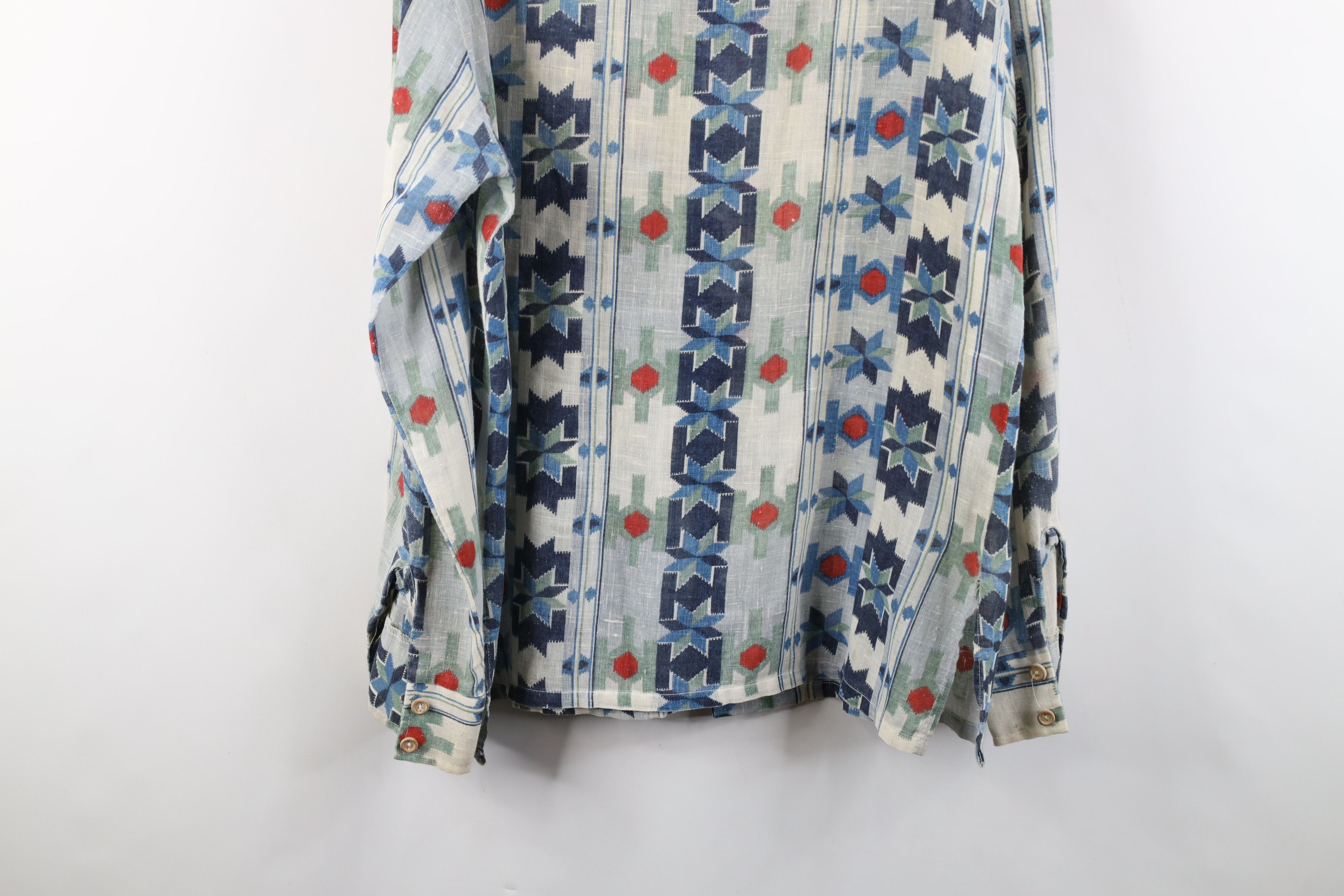 Vintage Vintage 70s Streetwear Southwestern Fiesta Button Shirt USA Size US L / EU 52-54 / 3 - 14 Thumbnail
