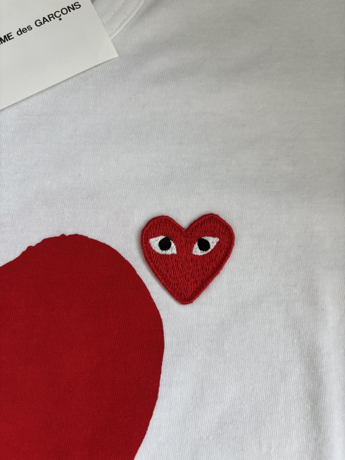 Comme des Garcons PLAY Comme Des Garcons Play Red Emblem T-Shirt Size US XL / EU 56 / 4 - 3 Thumbnail