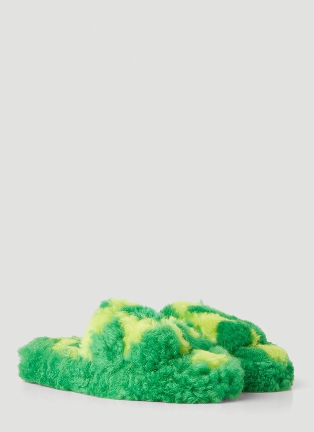 Bottega Veneta o1y0725 Slippers in Green/Yellow Size US 6 / IT 36 - 5 Thumbnail