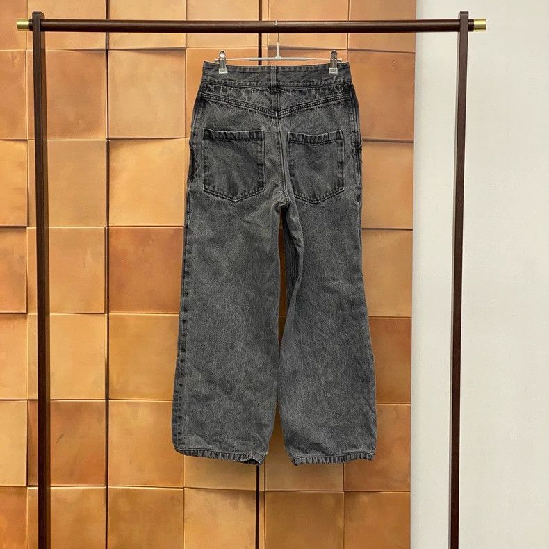 Loewe LOEWE Gray embroidered logo jeans Size 42" / US 20 - 2 Thumbnail