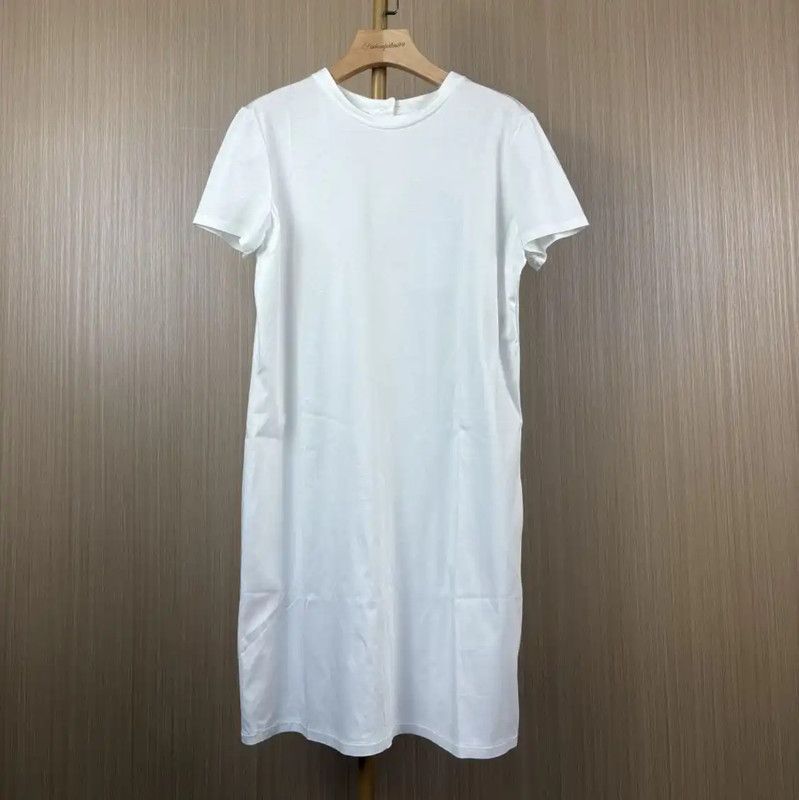Chanel Chanel White Cotton Women's Dress 0089 Size XL / US 12-14 / IT 48-50 - 1 Thumbnail