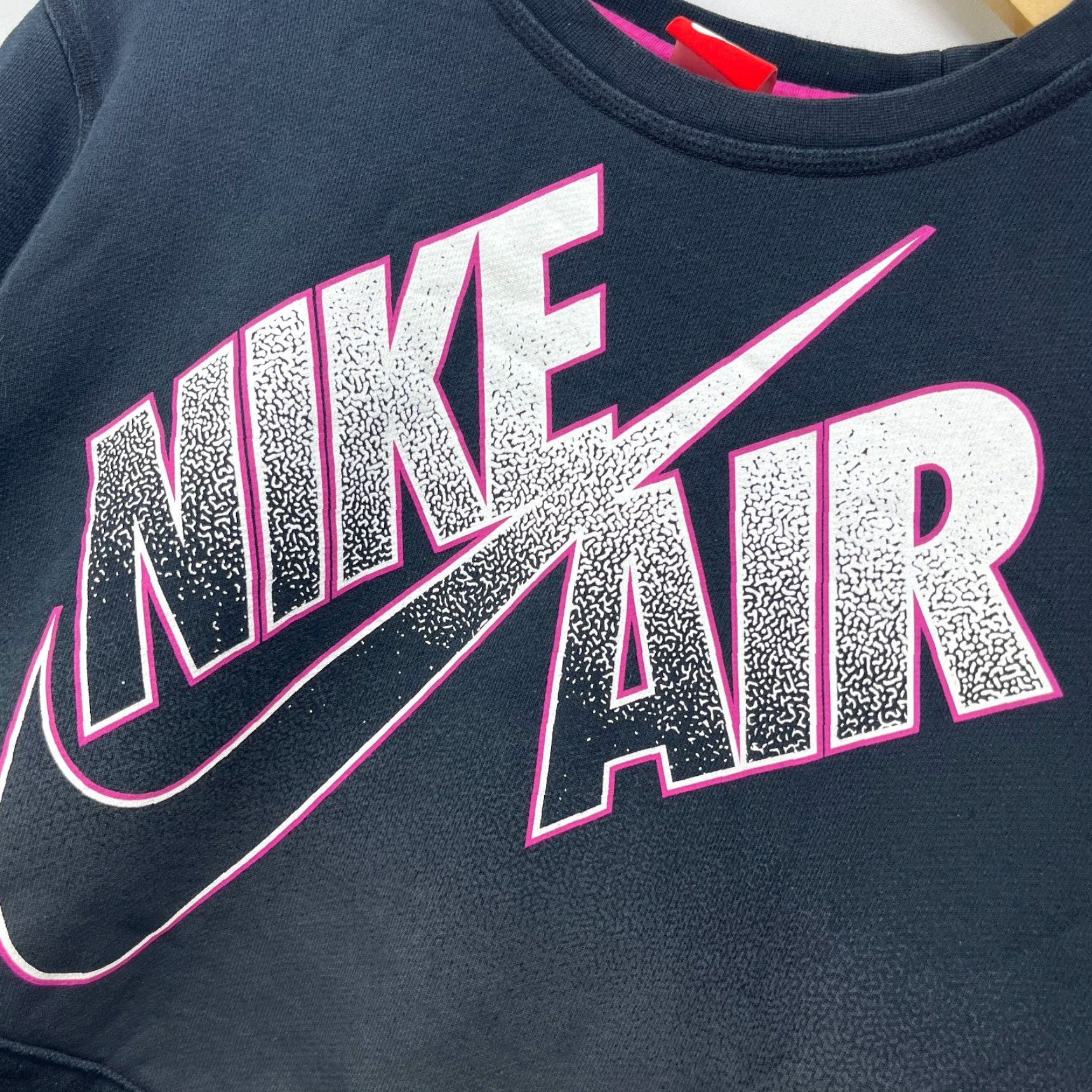 Nike VINTAGE Nike Sweatshirt Swoosh Air Womens Large Black Pullover 90s Size L / US 10 / IT 46 - 3 Thumbnail