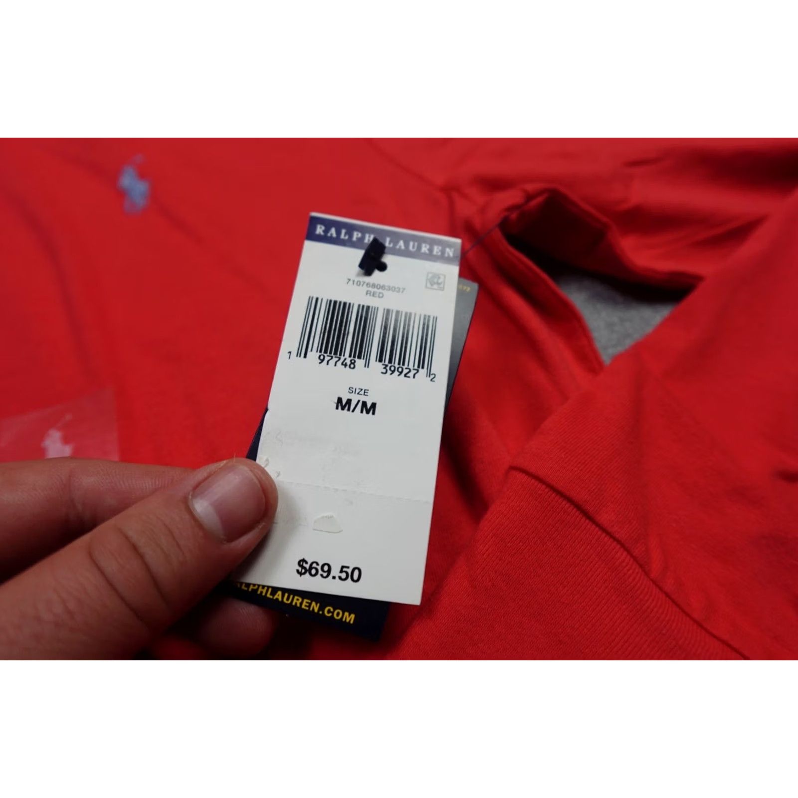 Polo Ralph Lauren Polo Ralph Lauren Sweatshirt Mens Medium Red Lightweight Sweater Hooded NEW Size US M / EU 48-50 / 2 - 4 Thumbnail
