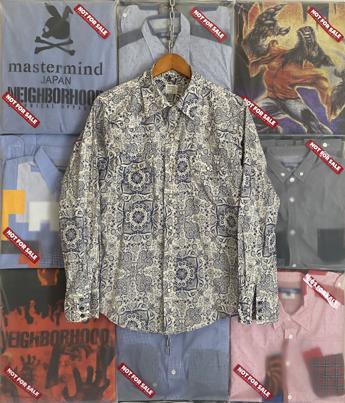 Japanese Brand Back Number Bandana like Kapital Bandana Visvim Bandana Size US M / EU 48-50 / 2 - 2 Thumbnail