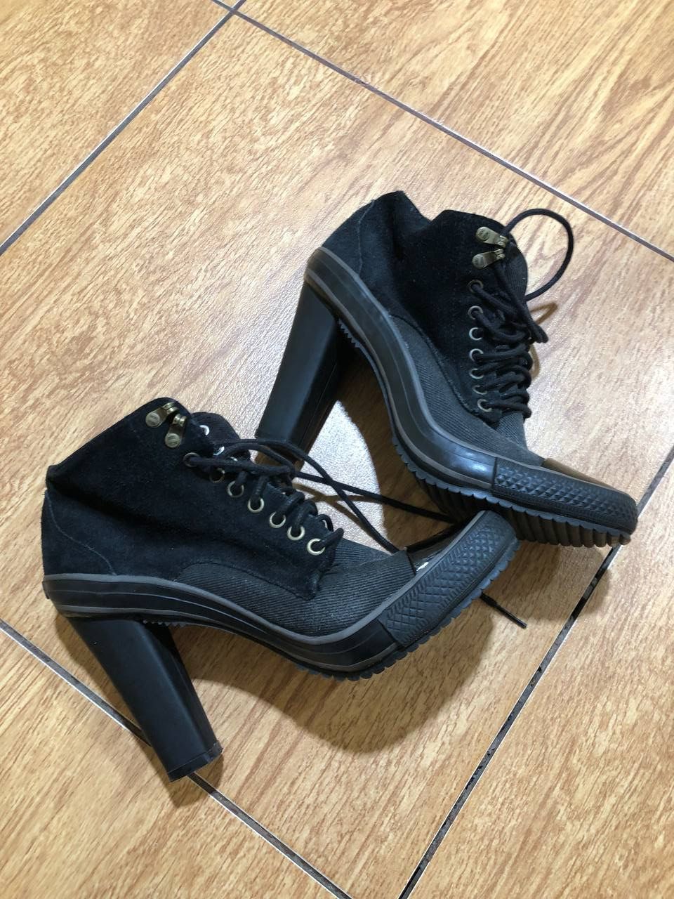 Diesel Vintage Diesel Black High Boots Size 7.5 Size US 7.5 / IT 37.5 - 14 Thumbnail