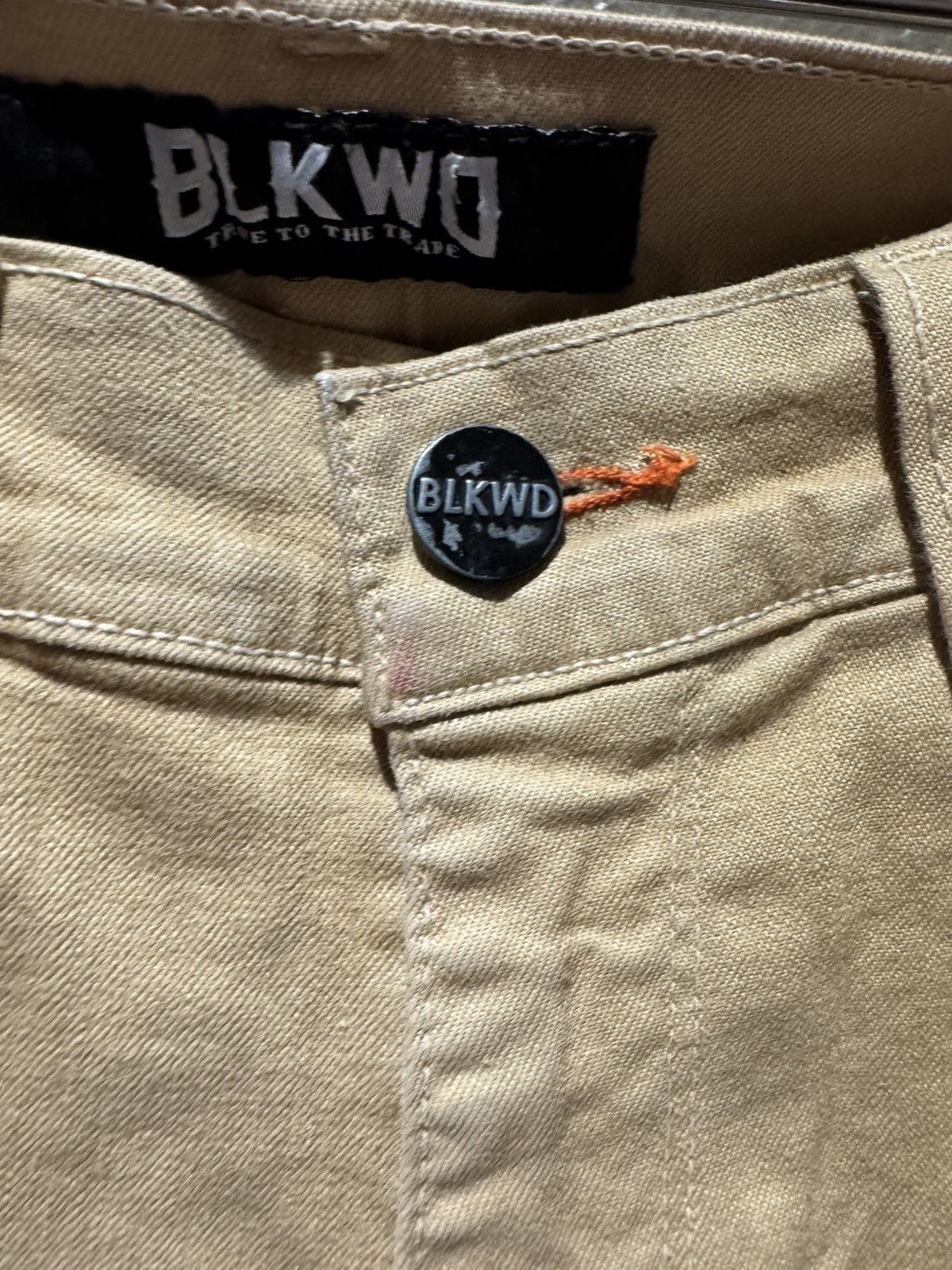 Other BLKWD Beige Tan Slim Skinny Pants 30 Marks Fading Size US 30 / EU 46 - 3 Thumbnail