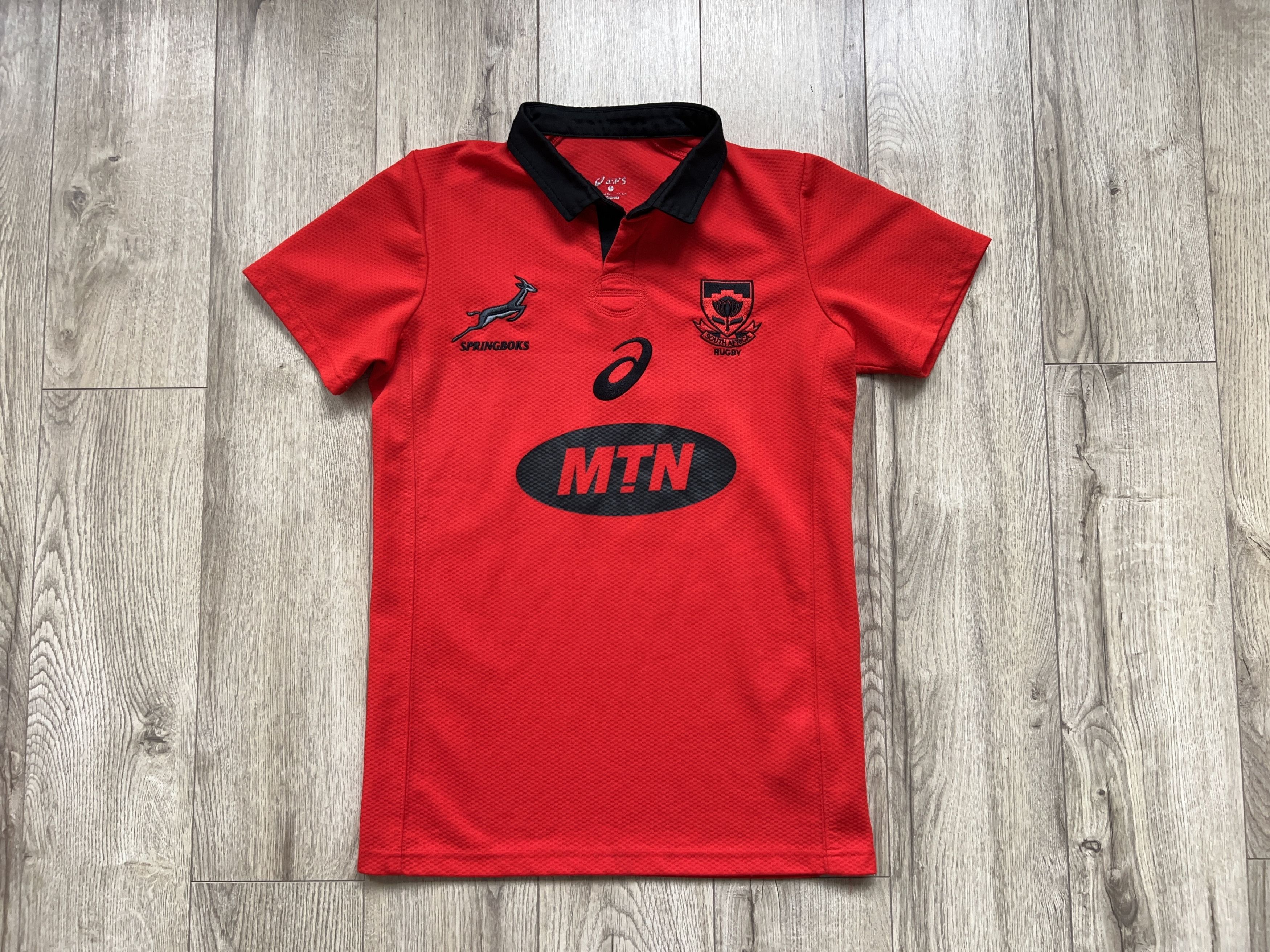 Asics South Africa Springboks Shirt Jersey Red Polyester Size S Size US S / EU 44-46 / 1 - 1 Thumbnail