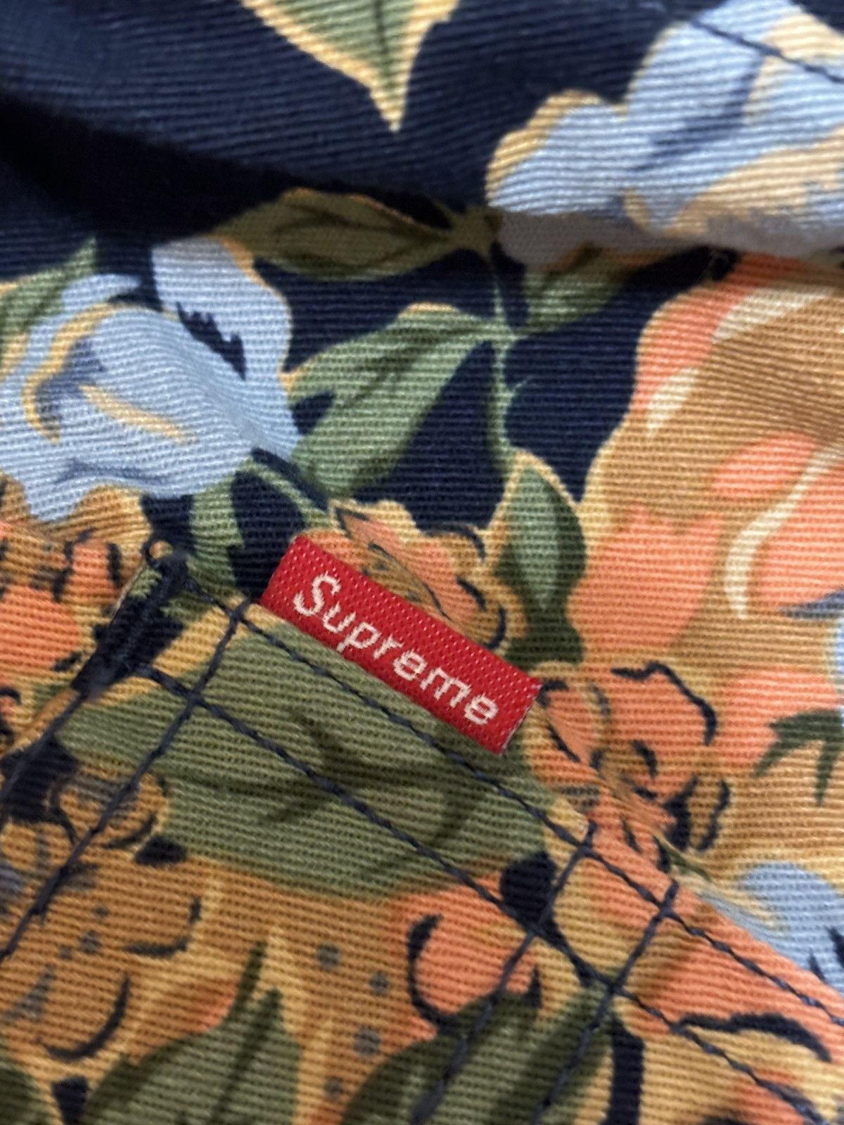 Supreme rare new w/tags FW 2014 Supreme Floral Flower navy pants Size US 30 / EU 46 - 18 Thumbnail