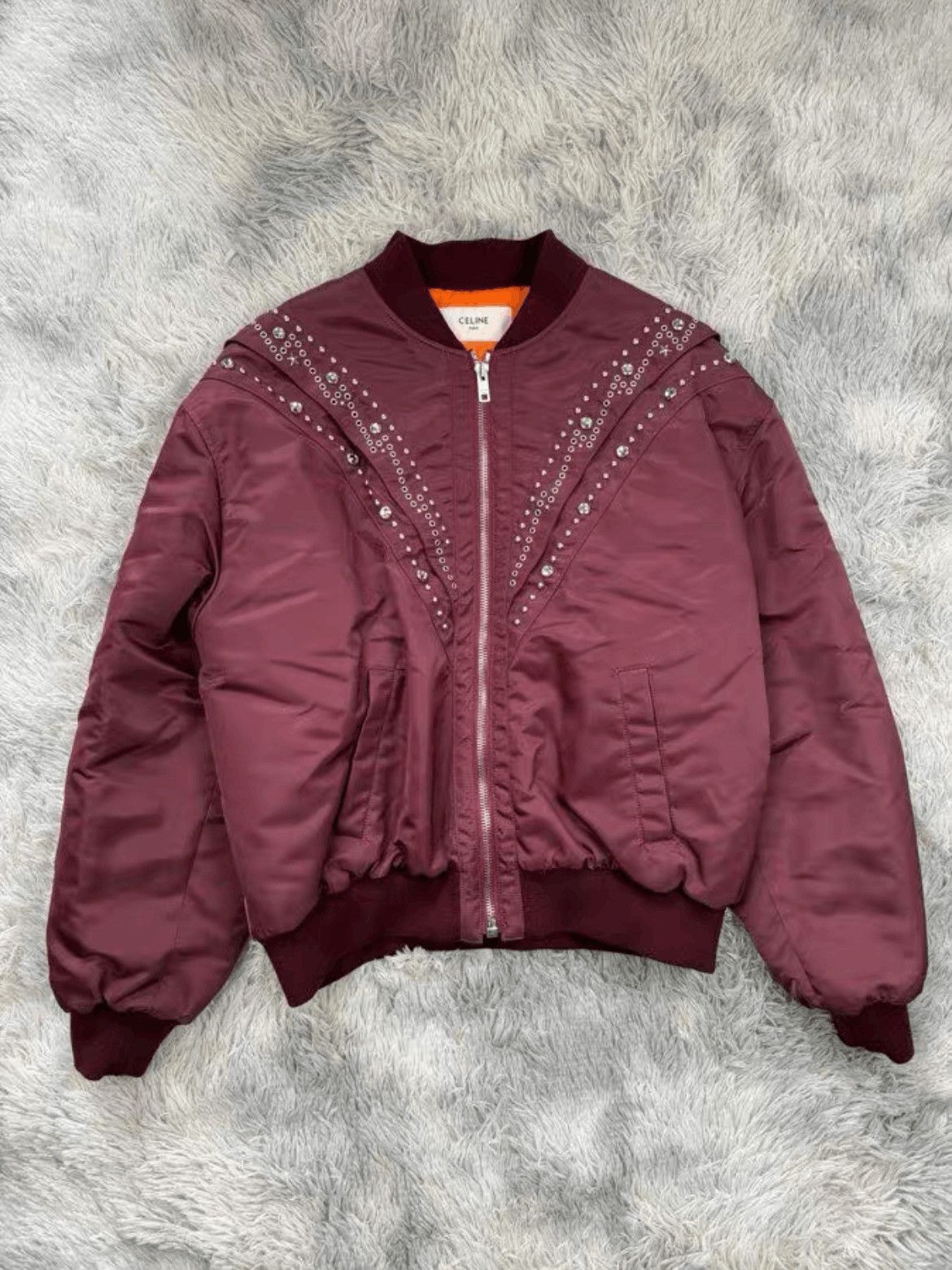 Celine Celine Sz 48 Celine 23SS Crystal Bomber Jacket-2506 Size US M / EU 48-50 / 2 - 1 Thumbnail