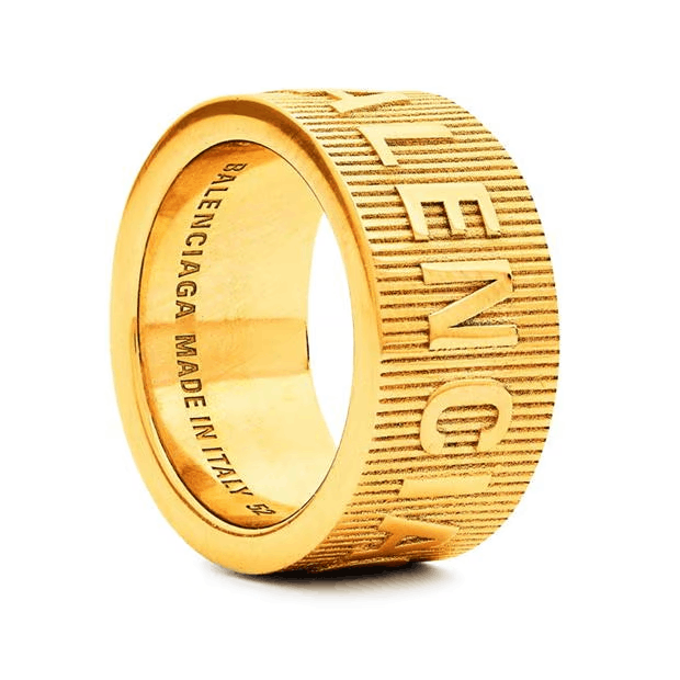 Balenciaga Force Striped Ring 52 Size ONE SIZE - 2 Thumbnail