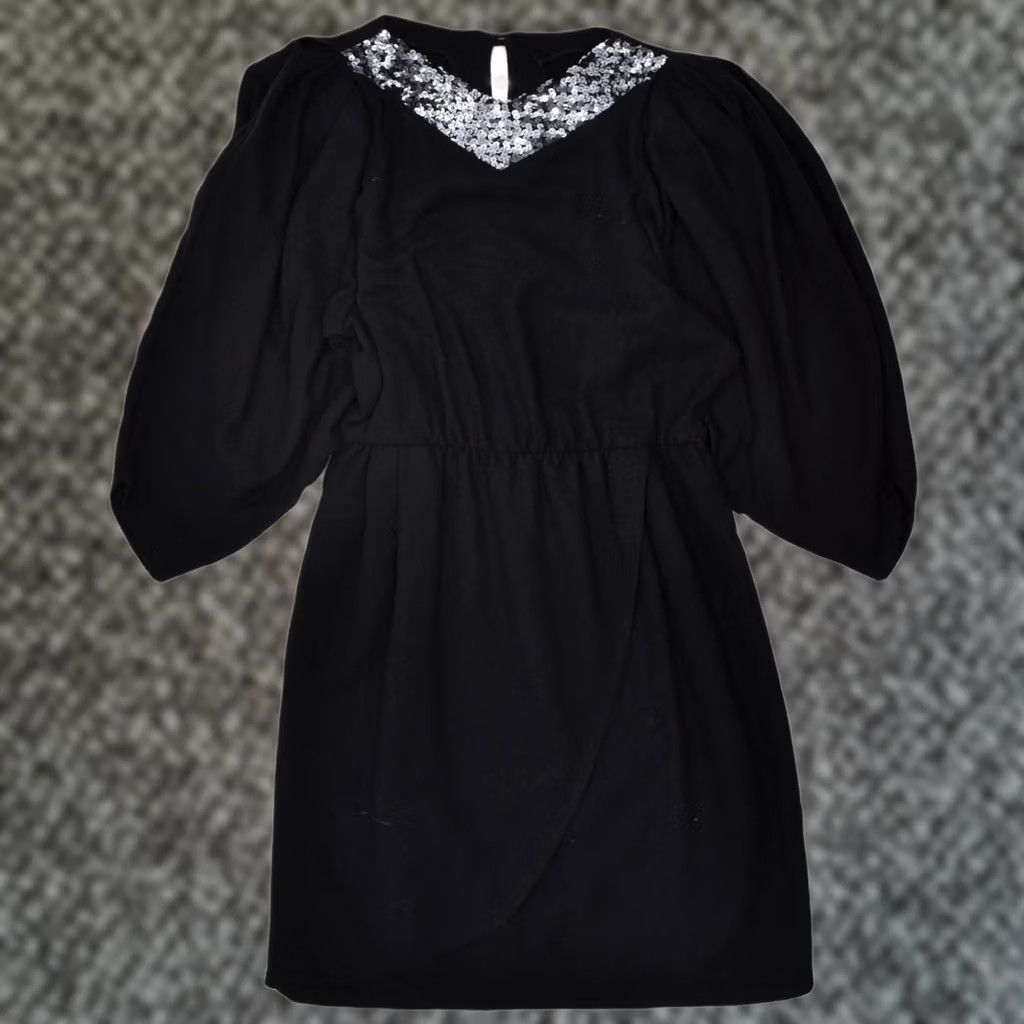 Vintage VINTAGE Womens Maxi Dress UK 12 Medium Black Size M / US 6-8 / IT 42-44 - 1 Thumbnail