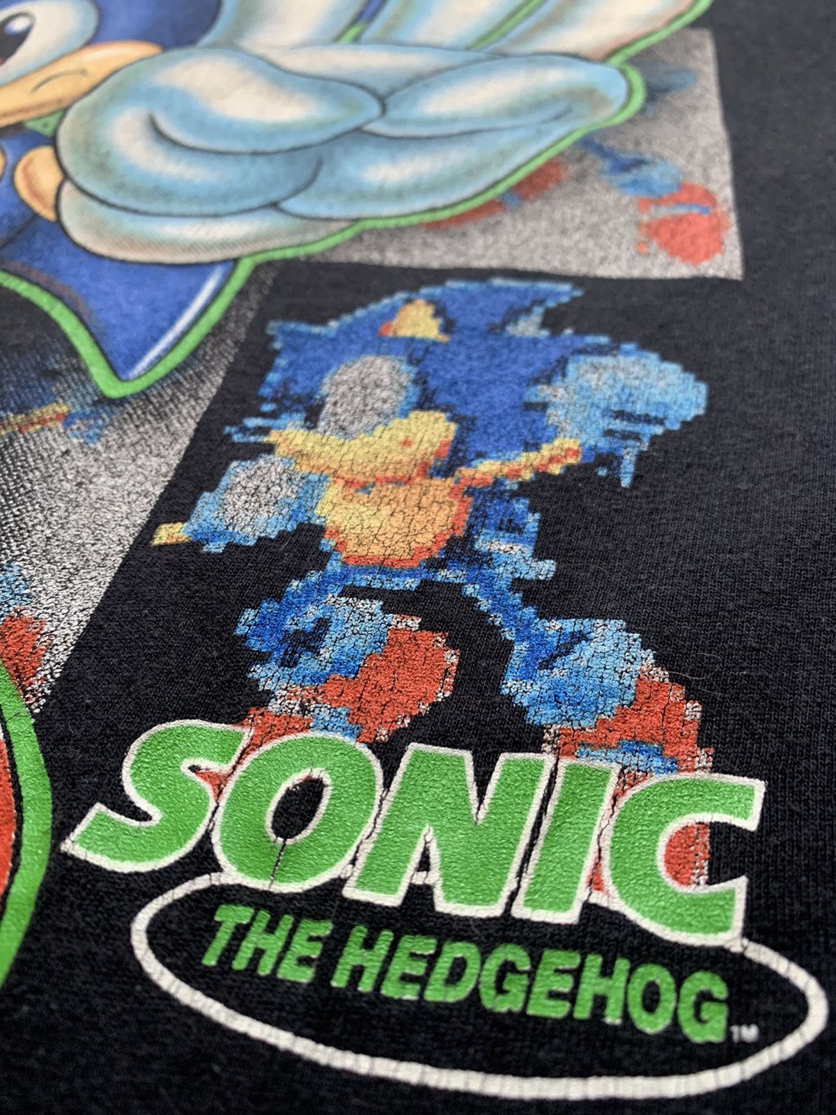 Nintendo 1991/1992 Vintage Sega Sonic The Hedgehog T-Shirt Size US L / EU 52-54 / 3 - 4 Thumbnail