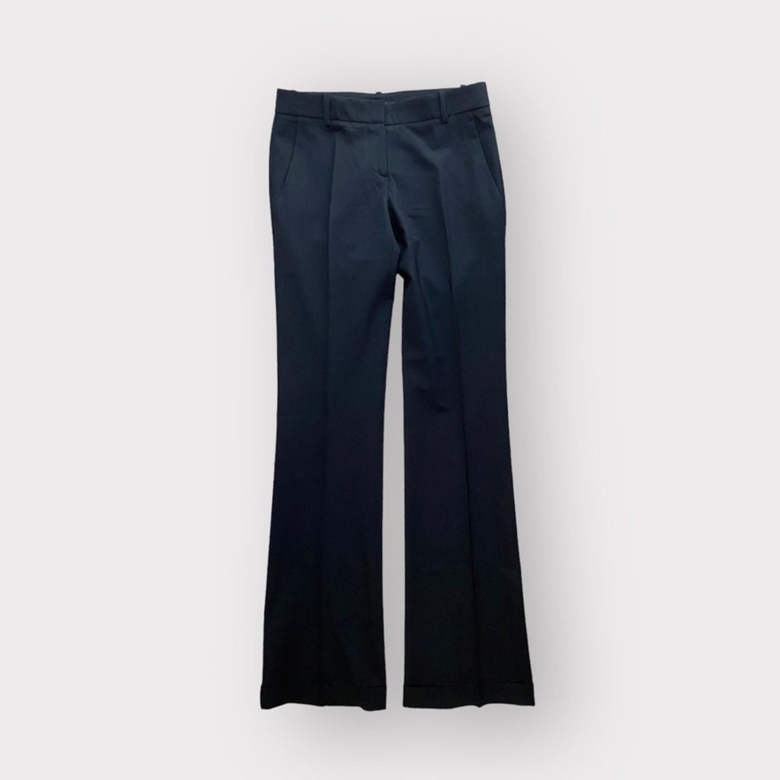Theory Theory Demitria 4 Stretch-Wool Flared Pants Black Size 24" / US 00 / IT 34 - 1 Thumbnail