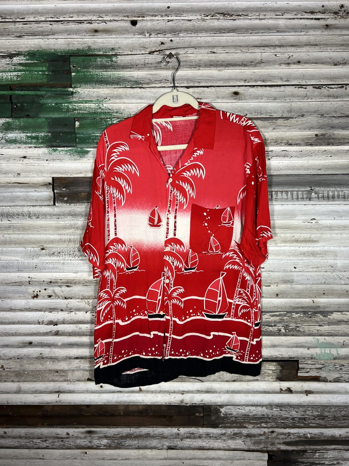 Vintage Vintage Hawaiian Shirt Size US XL / EU 56 / 4 - 1 Thumbnail