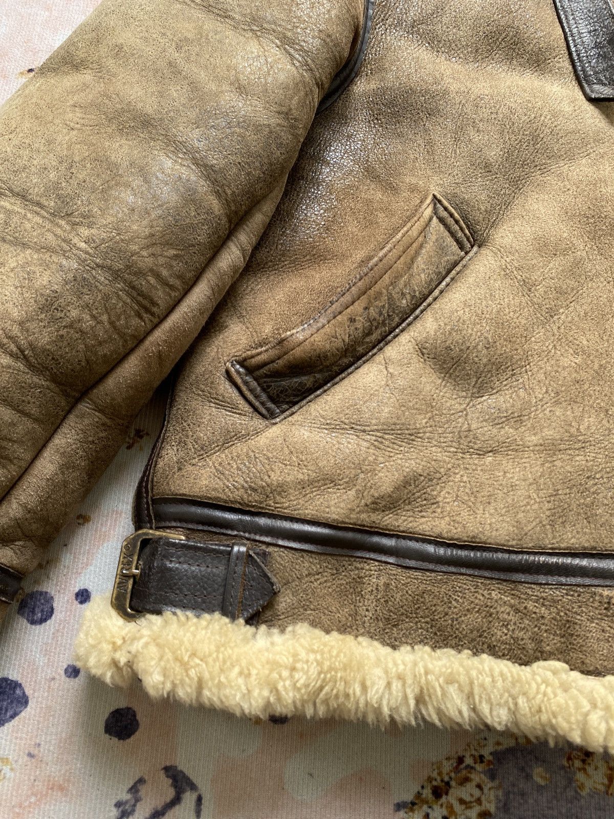 Avirex Vintage 80s Avirex B3 Sheepskin Us Army Air Force Jacket Size US L / EU 52-54 / 3 - 10 Thumbnail
