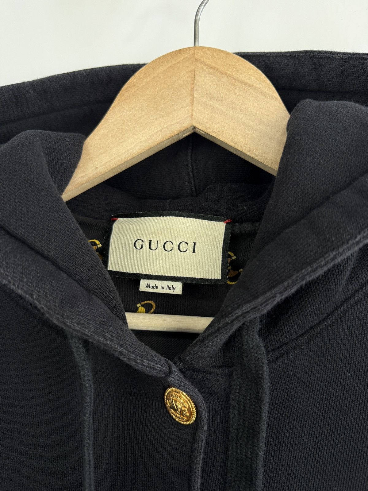 Gucci 🇮🇹 Gucci Homme Pour Femme Hoodie Cardigan Gold Buttons Italy Size XXS / US 00 / IT 34 - 10 Thumbnail