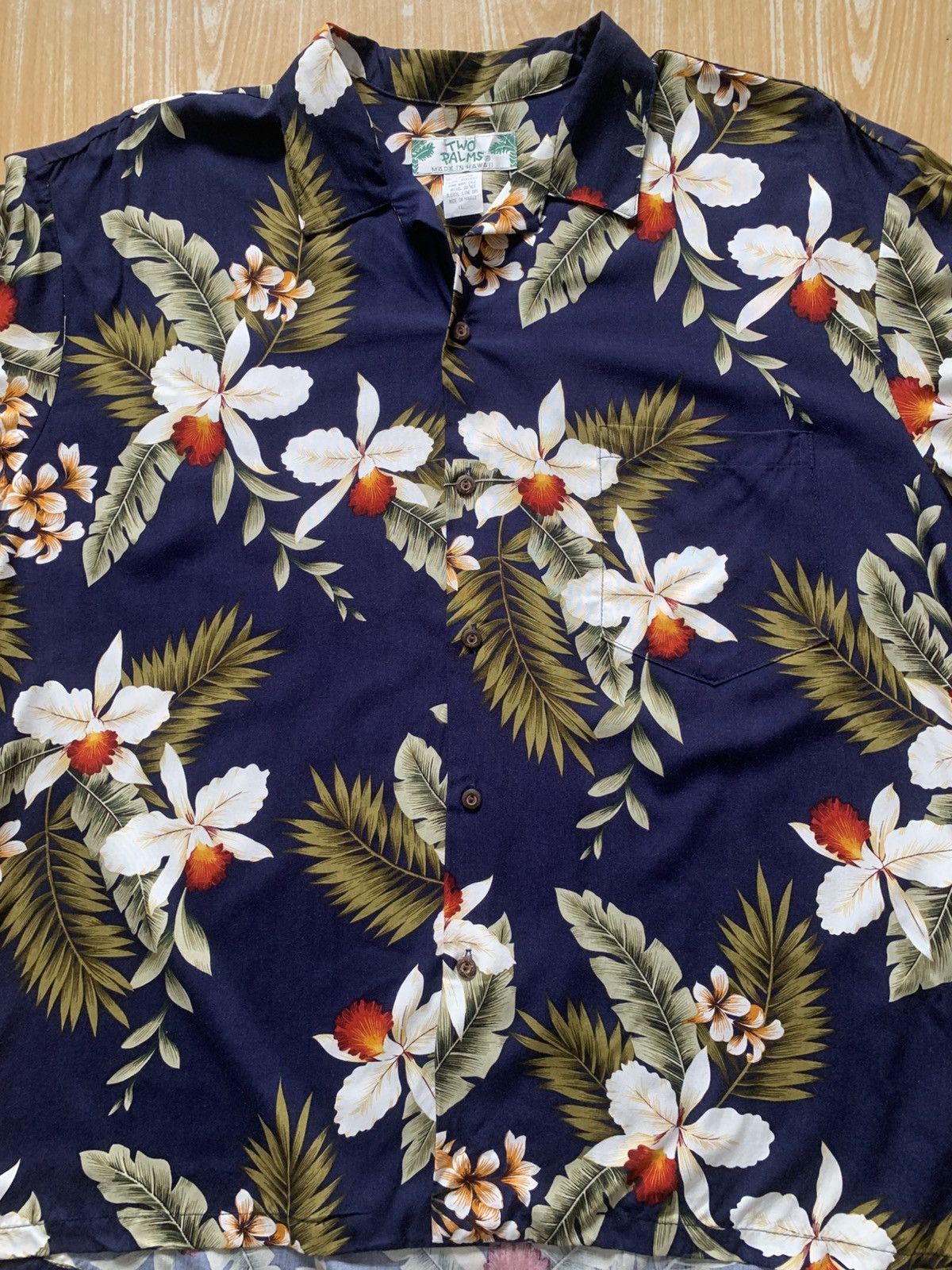 Vintage Vintage 80s 100% Rayon Shirt Two Palm Hawaii Size US XL / EU 56 / 4 - 9 Thumbnail