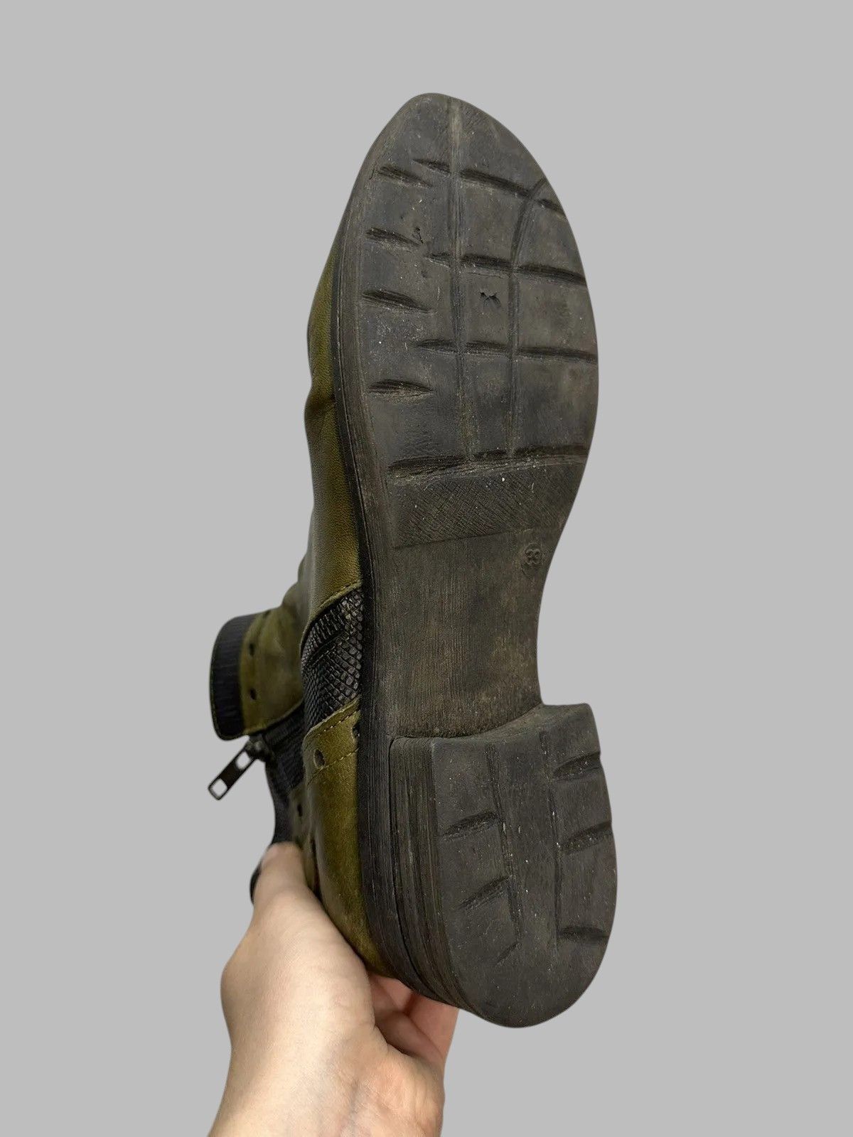 Issey Miyake Rick Owens Inspired Vintage Italian Leather Biker Boots AS98 Size US 9 / IT 39 - 12 Thumbnail