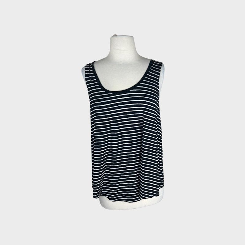 Target Basics A New Day | Striped Black and White Tank Top | Large Size L / US 10 / IT 46 - 5 Thumbnail