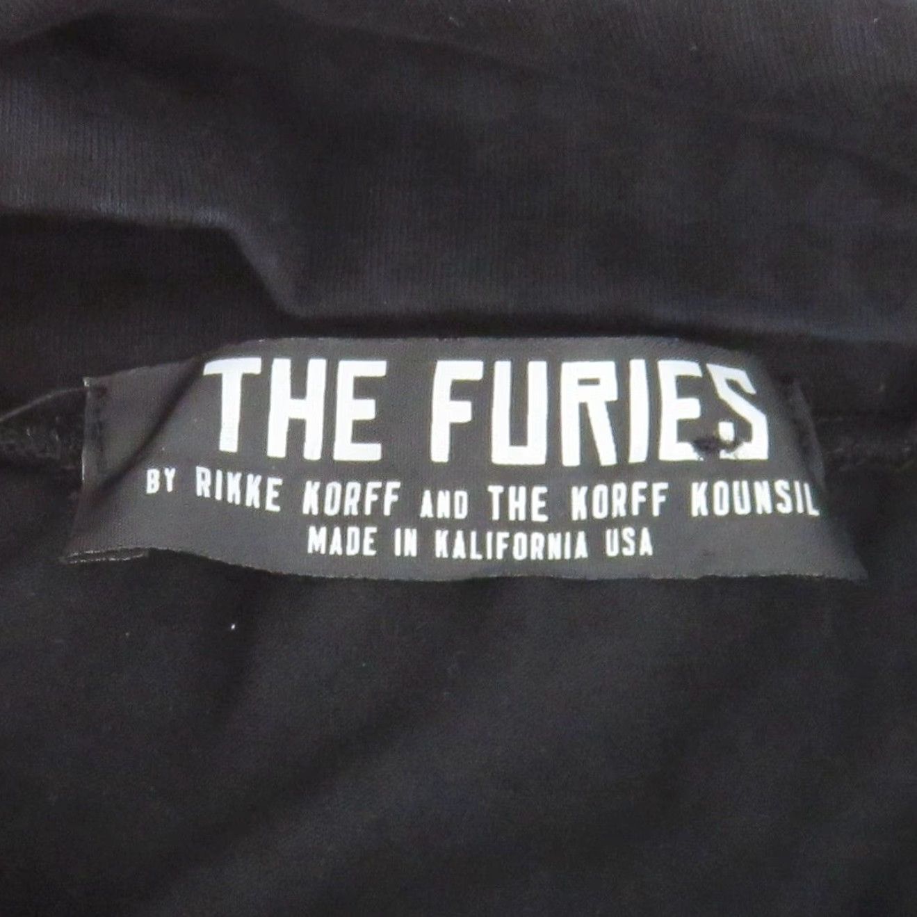 Vintage The Furies Women Extra Small XS Black Plaid Check Fringe Stretch Pencil Skirt Size 26" / US 2 / IT 38 - 4 Thumbnail