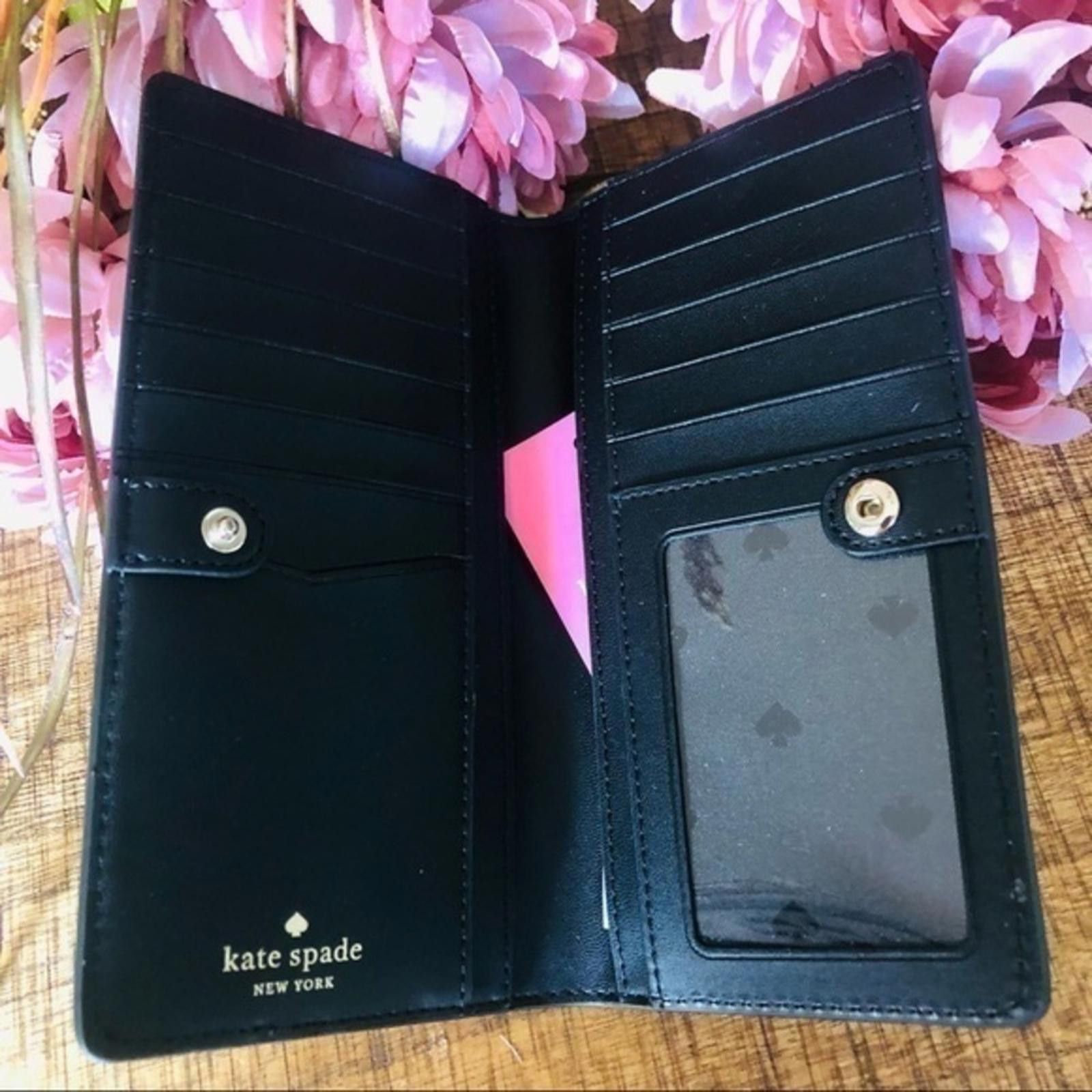Designer Kate Spade Wallet Black And Beige NWT Size ONE SIZE - 4 Thumbnail