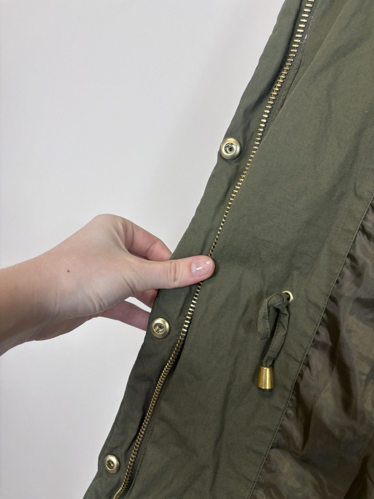 Miss Sixty Miss Sixty Women’s Olive Avant Garde Puffer Jacket Coat Size L / US 10 / IT 46 - 15 Thumbnail