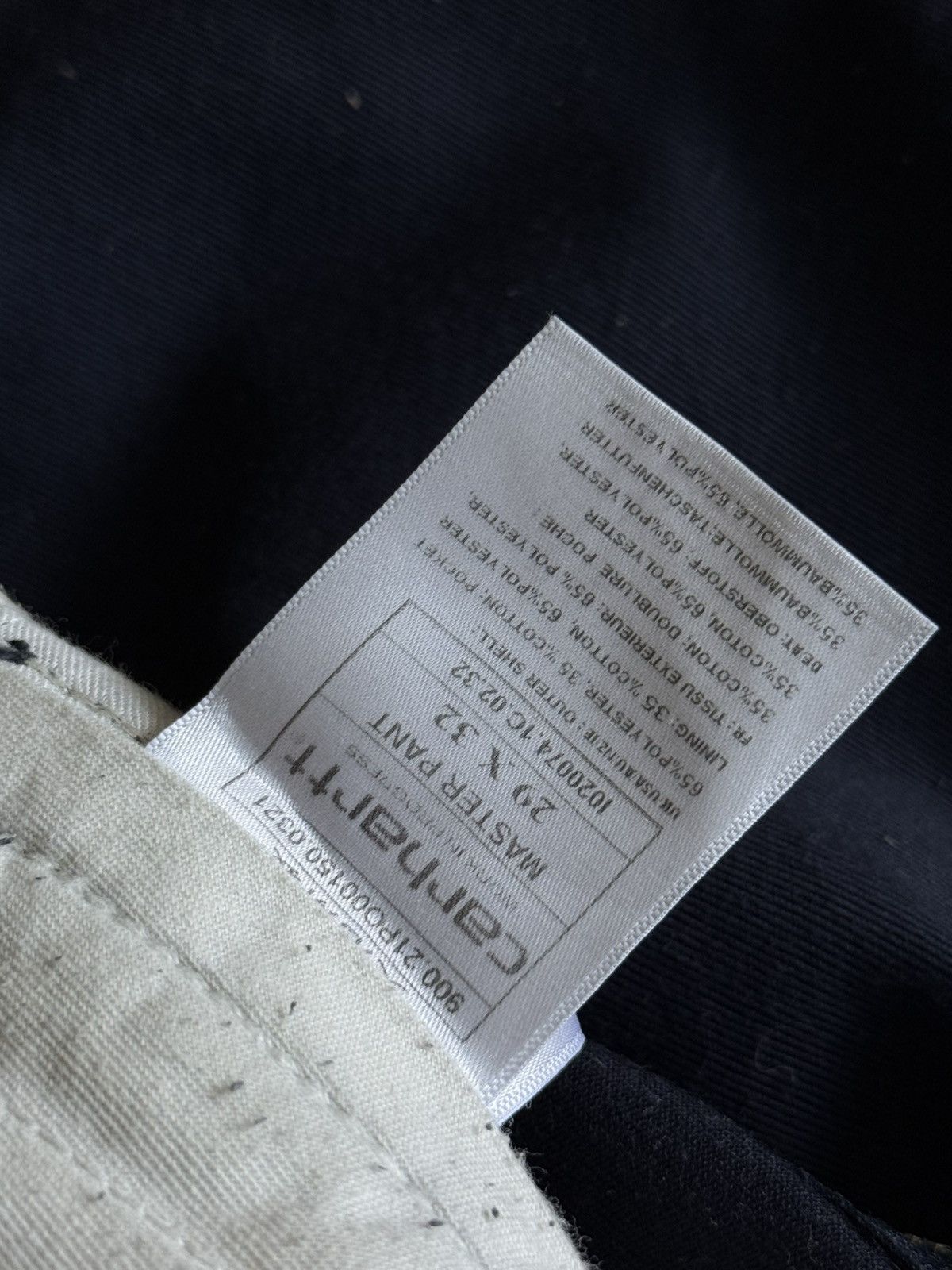 Carhartt Carhartt WIP Vintage Master trousers Pant y2k 29x32 Size US 29 - 3 Thumbnail