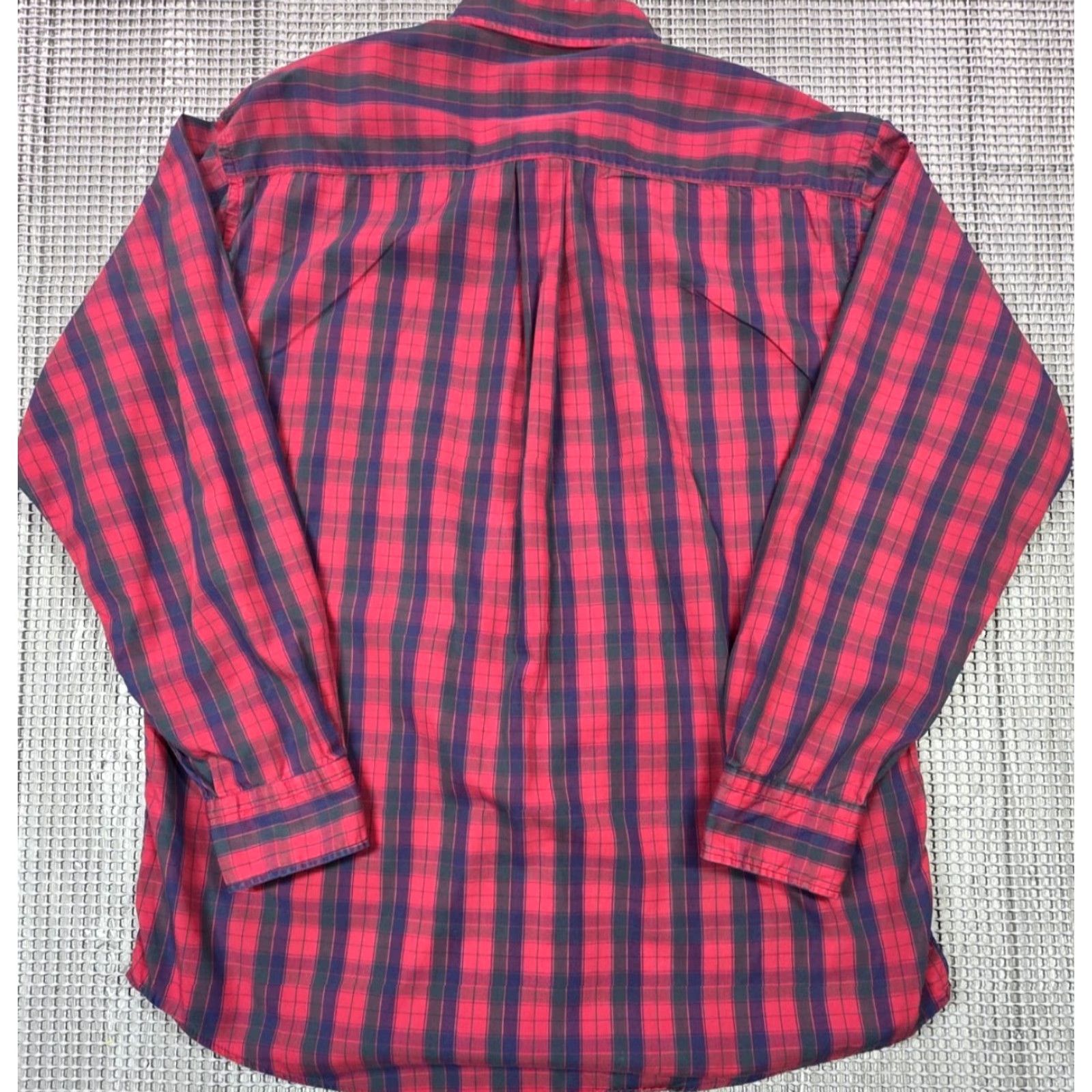 Vintage Gitman Bros Shirt Mens L Red Plaid Button-Up Long Sleeve Cotton USA Size US L / EU 52-54 / 3 - 7 Thumbnail