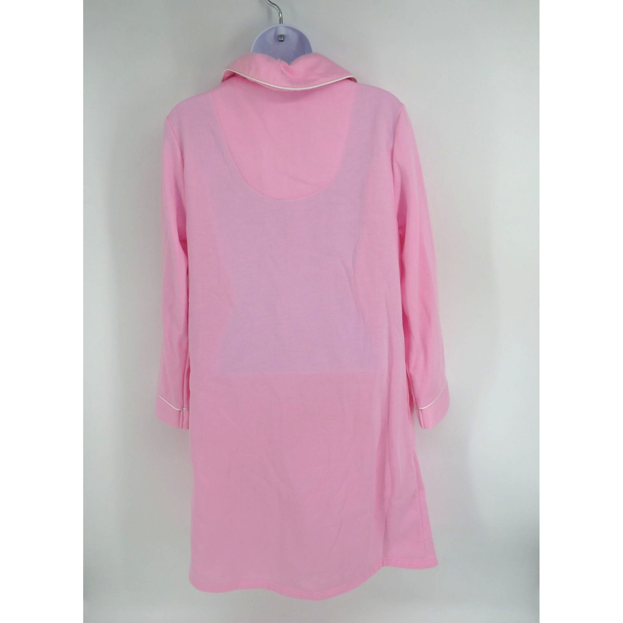Other Jasmine Rose Pink Embroidered Button-Up Long Sleeve Robe Poc Size ONE SIZE - 4 Thumbnail