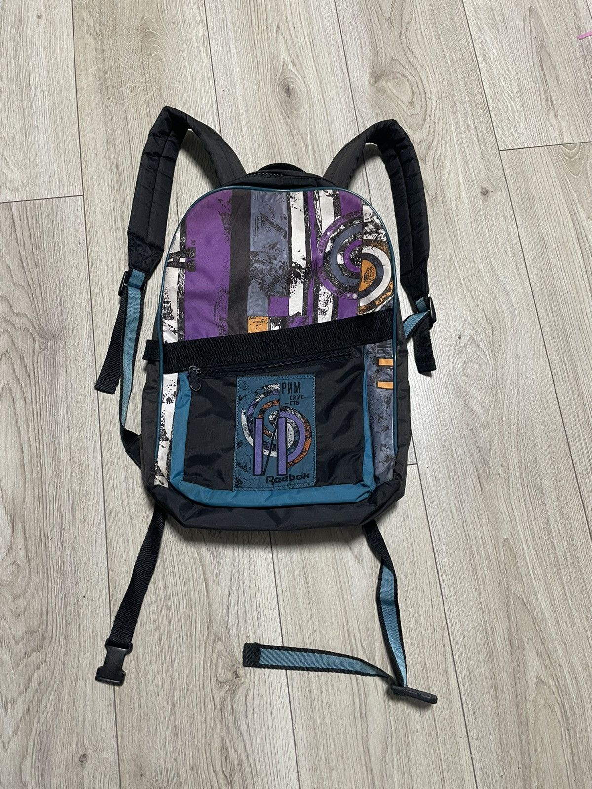 Reebok × Vintage 80s Reebok “Rome is art” USSR Export Backpack Vintage Rare Size ONE SIZE - 1 Thumbnail