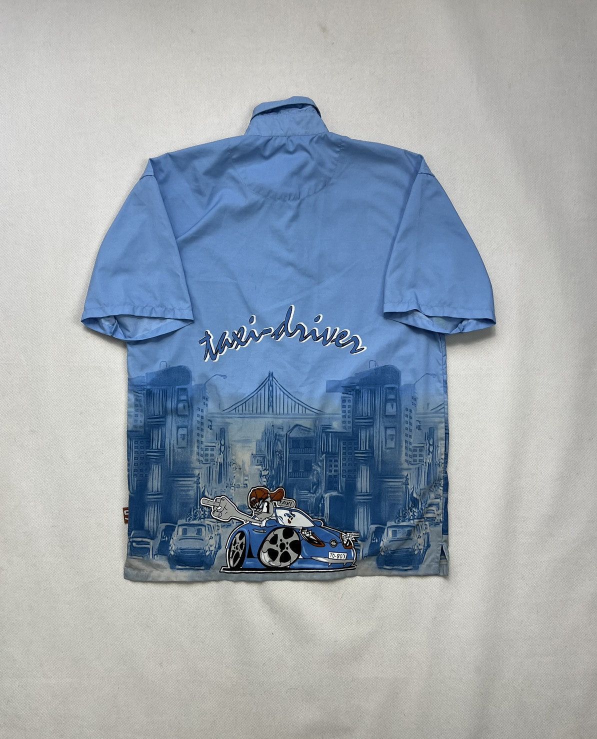 Vintage Shirt Taxi Driver Vintage Hip Hop Rap Size US S / EU 44-46 / 1 - 1 Thumbnail