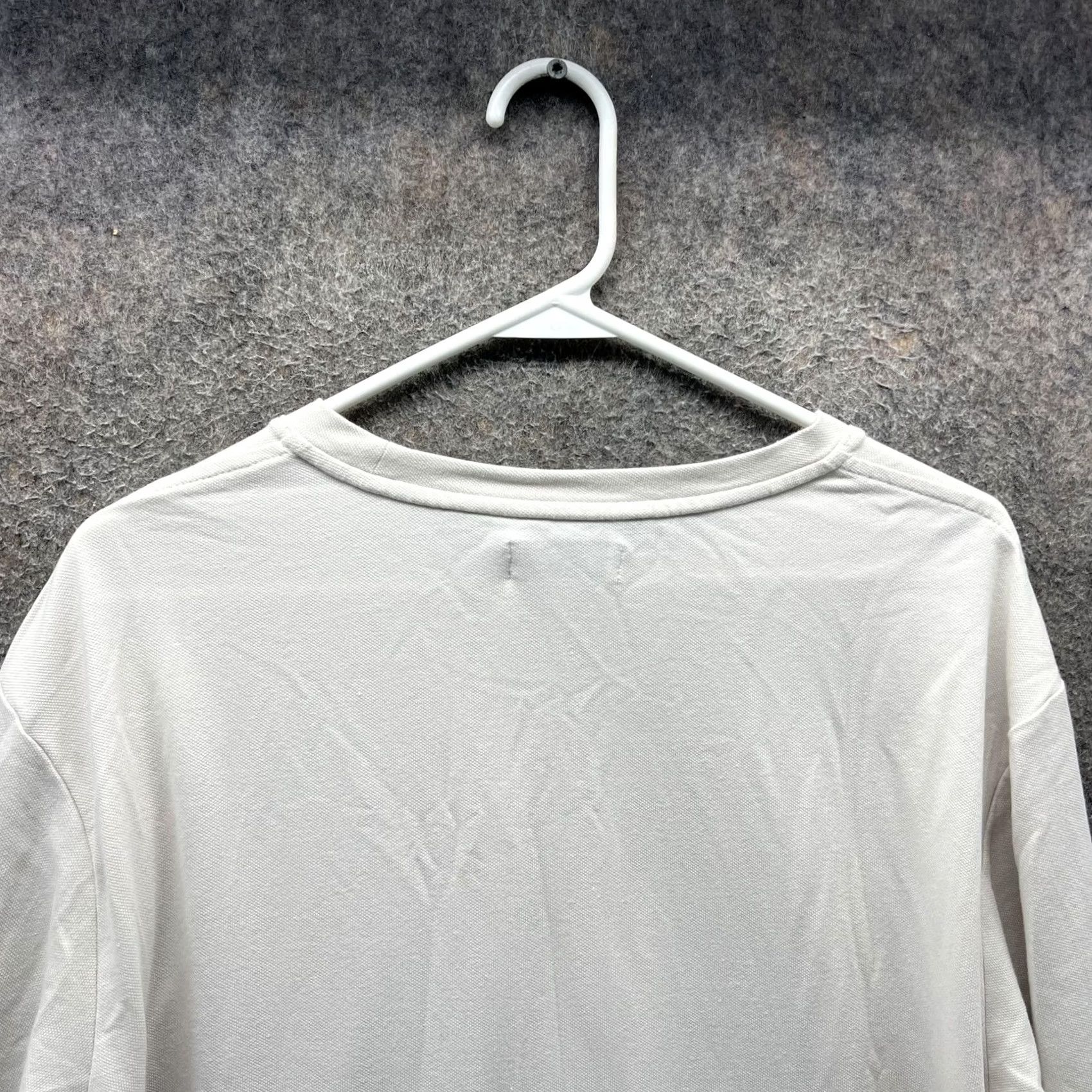 Calvin Klein Calvin Klein Shirt Mens Large White Long Sleeve Crewneck Cotton Blend Casual Size US L / EU 52-54 / 3 - 3 Thumbnail