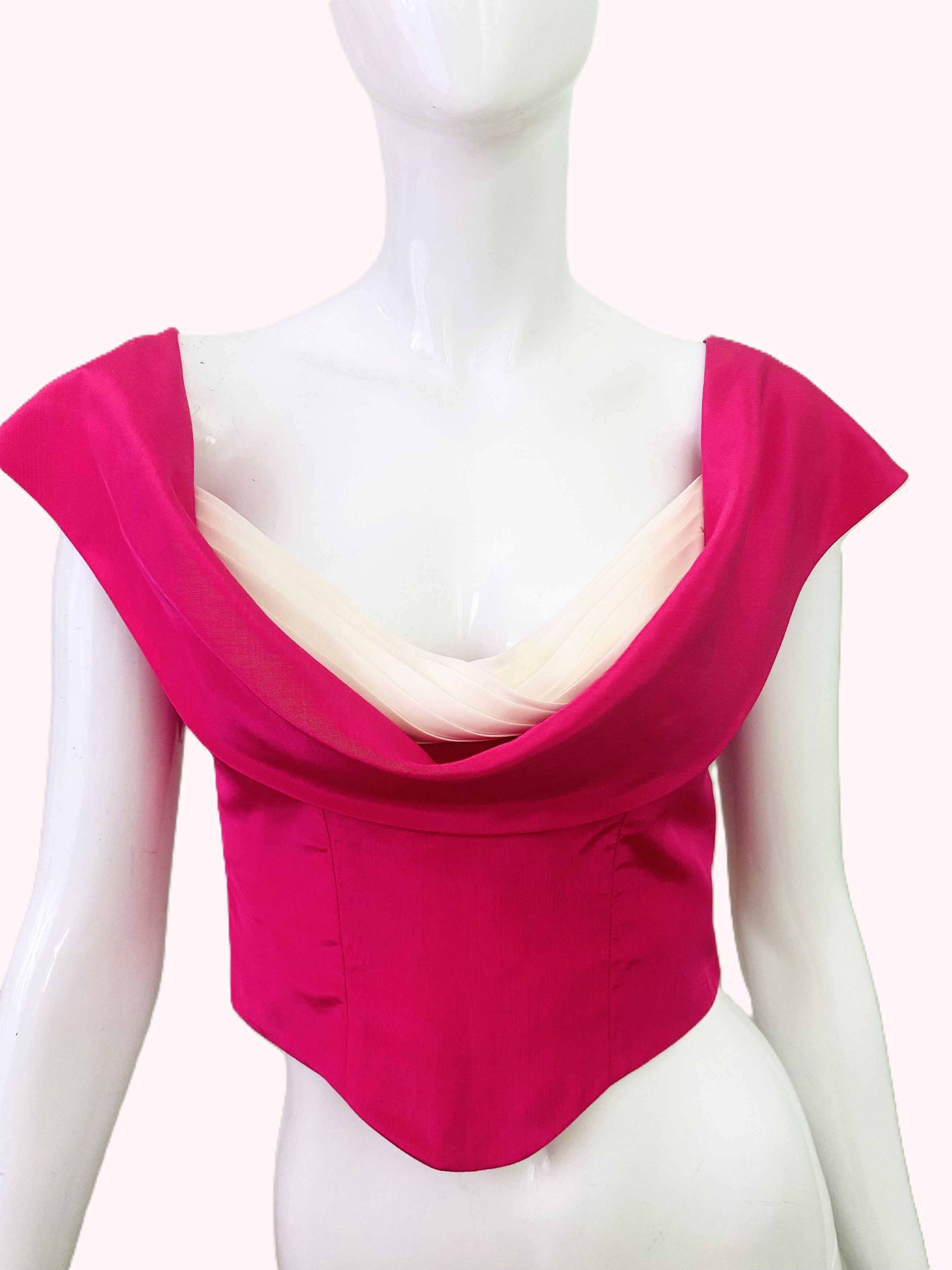 Moschino Moschino Couture Pink Small Pirate Top Corset Bustier Size S / US 4 / IT 40 - 4 Thumbnail
