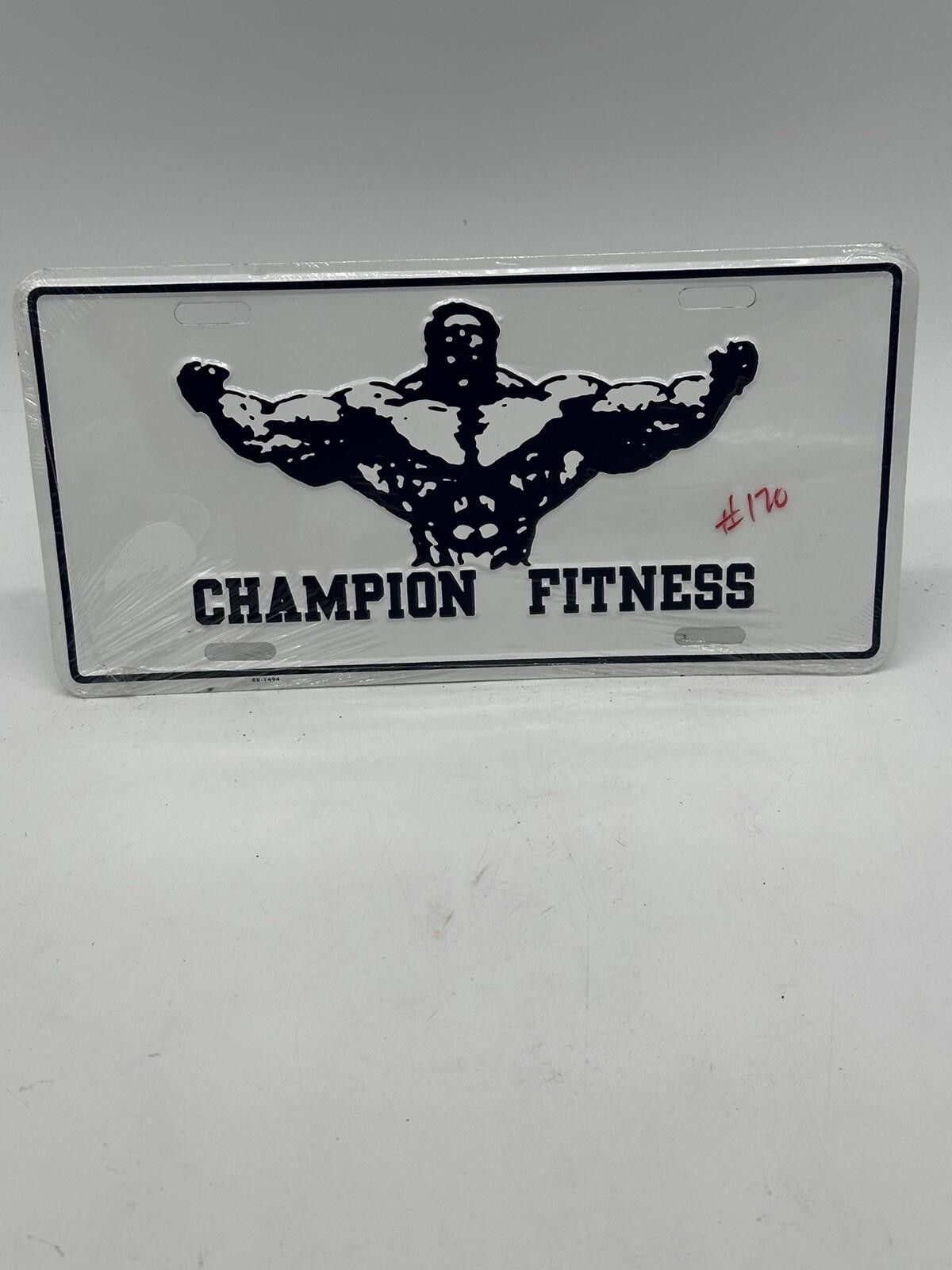Designer Champion Fitness Novelty License Plate Size ONE SIZE - 1 Preview