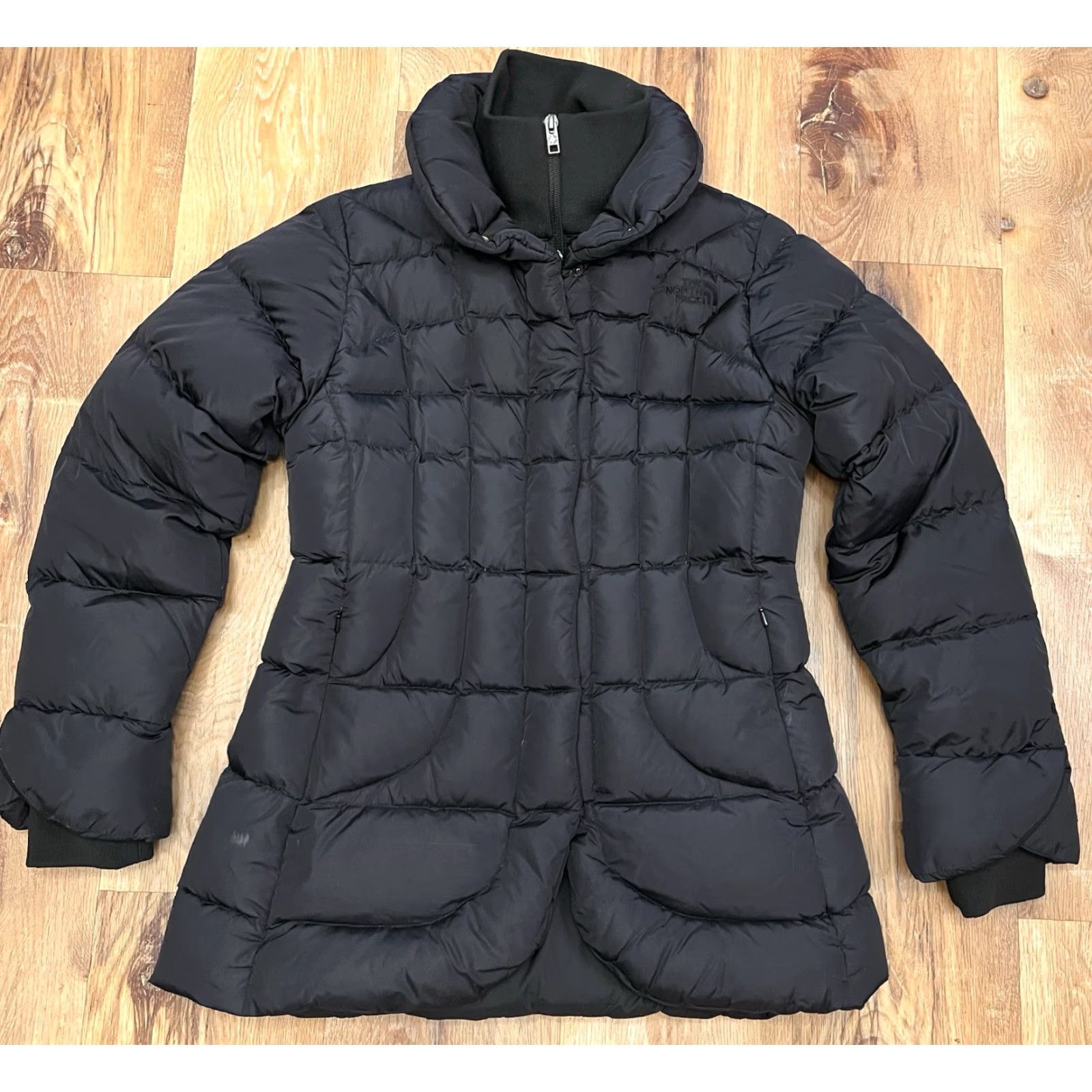 The North Face The North Face Coat Parka Women's S Black 600 Goose Down Quilted Long Sleeve Zip Nylon Layered Look Size S / US 4 / IT 40 - 2 Thumbnail