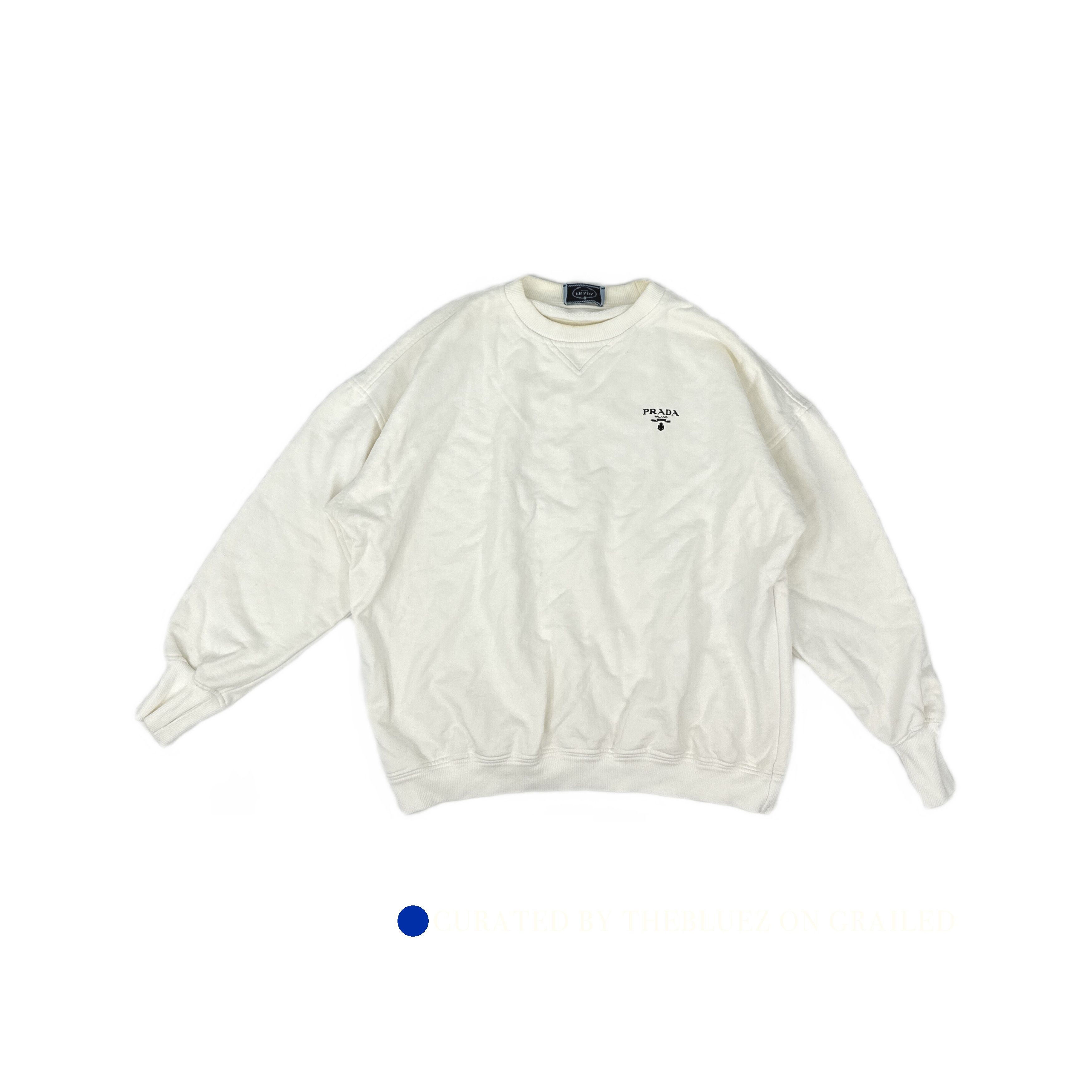 Prada Classic Logo Crewneck Sweatshirt Size US L / EU 52-54 / 3 - 1 Thumbnail