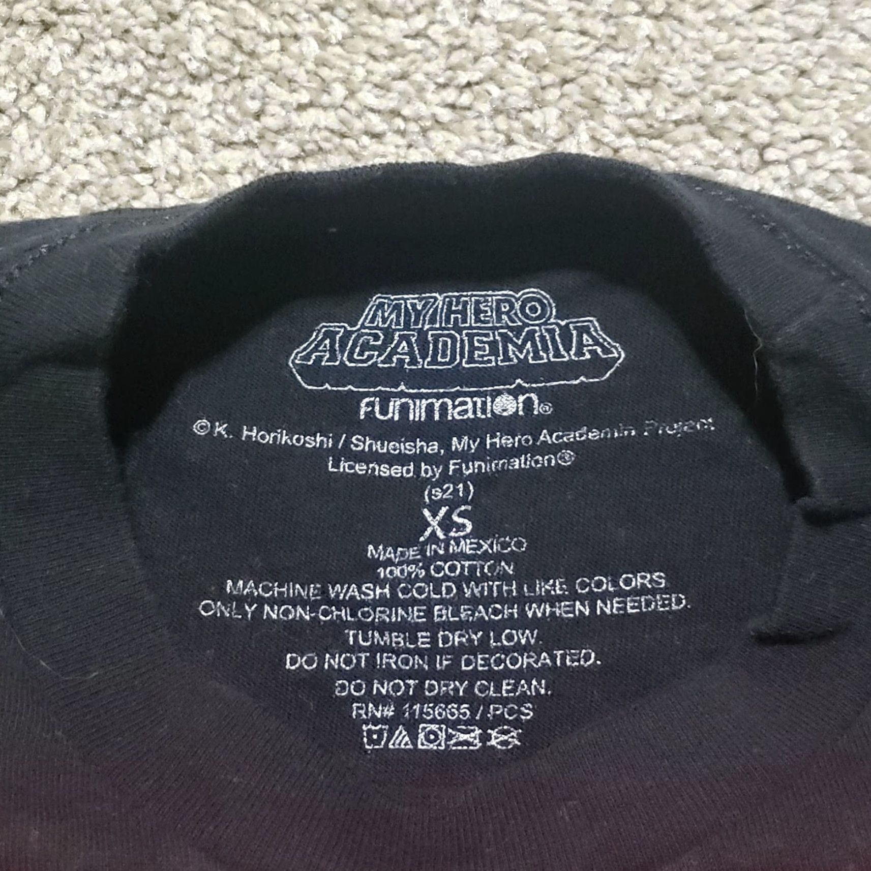 Toga Funimation My Hero Academia Shirt XS Women's Crop Top T-Shirt Black Logo Anime 90s Theme Size XS / US 0-2 / IT 36-38 - 3 Thumbnail