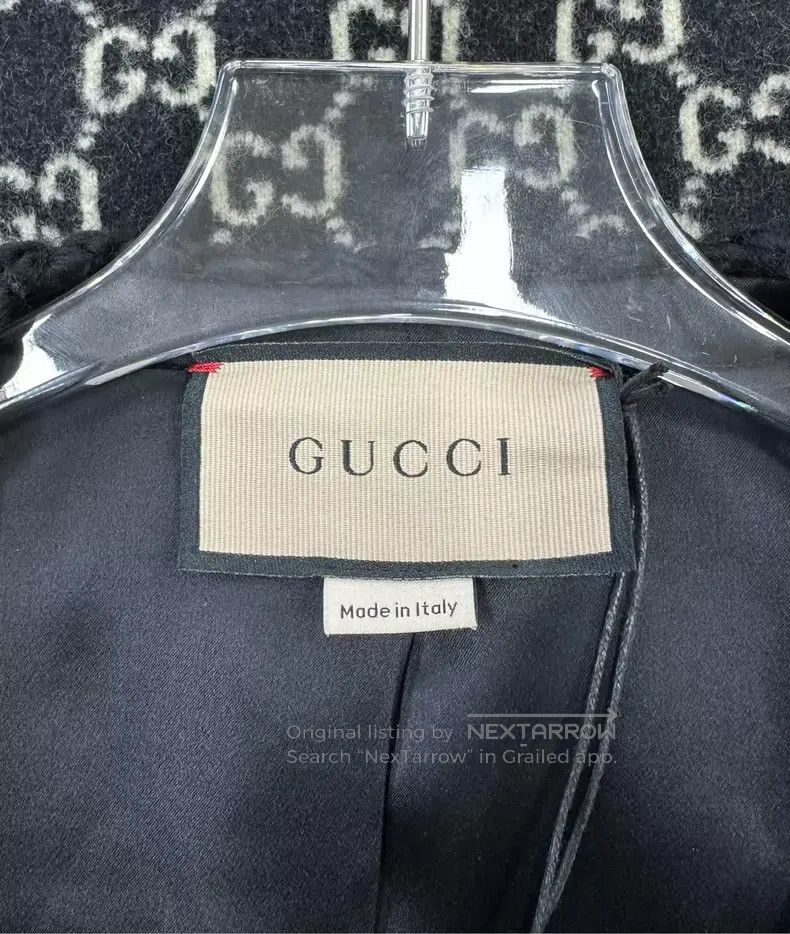 Gucci Gucci Black old-fashioned full-print wool knitted cardigan Size L / US 10 / IT 46 - 3 Thumbnail