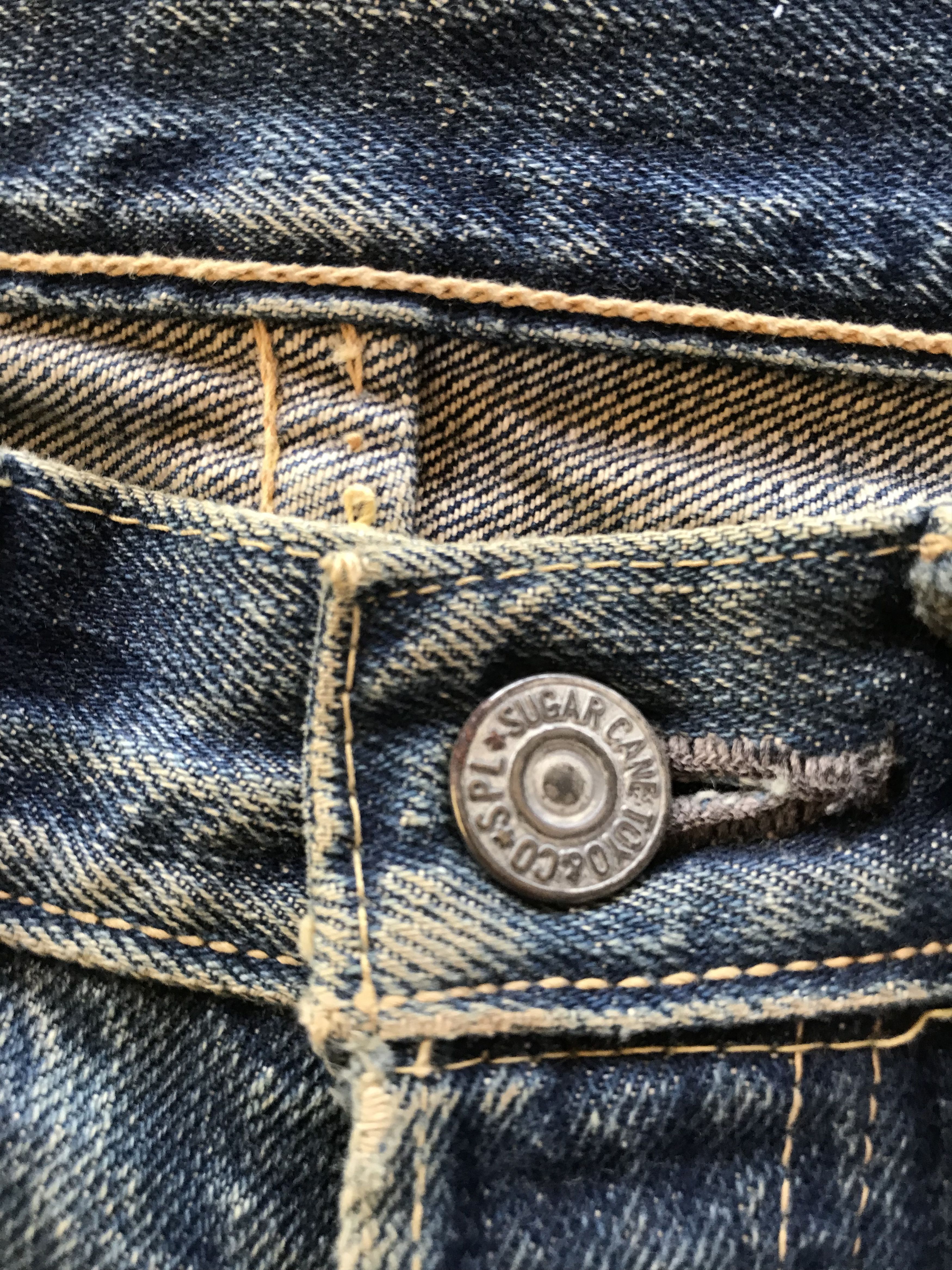 Sugar Cane × Toyo Enterprises RARE Vintage Sugar Cane Toyo Enterprises Denim Selvedge Size US 29 - 23 Thumbnail