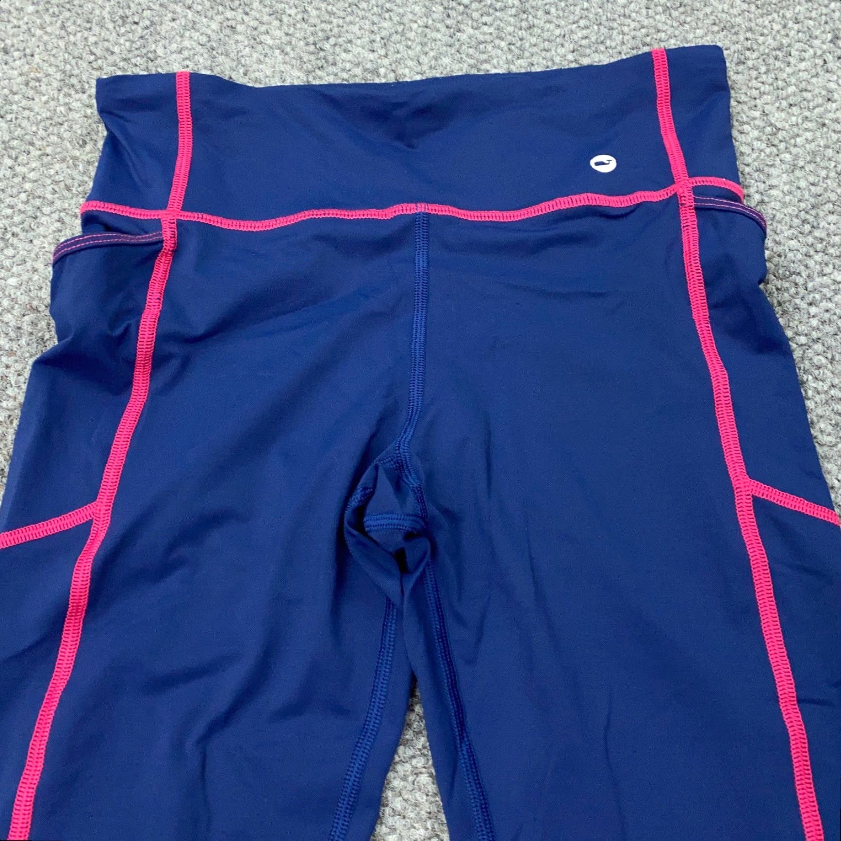 Vineyard Vines Vineyard Vines Leggings Womens Small Blue Capri Stretch Athleisure Performance Size 28" / US 6 / IT 42 - 3 Thumbnail