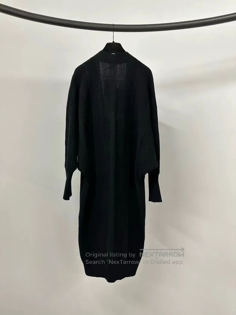 Hermes Hermes Black textured wool long cardigan Size XXS / US 00 / IT 34 - 2 Thumbnail