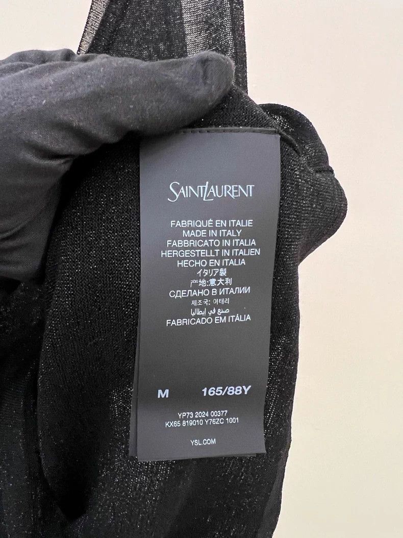 Saint Laurent Paris Saint Laurent Paris Black knit vest Size M / US 6-8 / IT 42-44 - 4 Thumbnail
