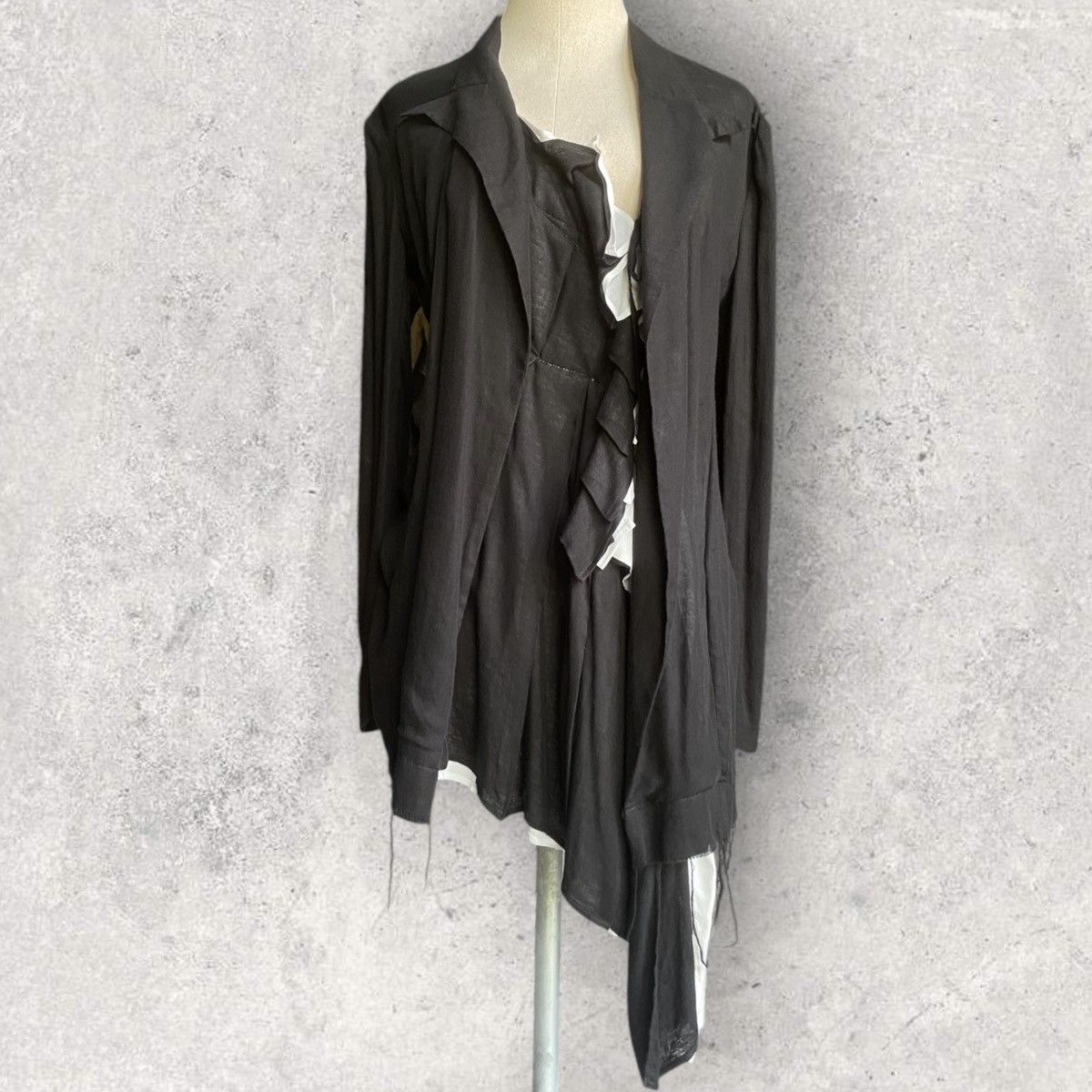 Yohji Yamamoto NWT Runway SS23 Frill Blazer Size L / US 10 / IT 46 - 3 Thumbnail